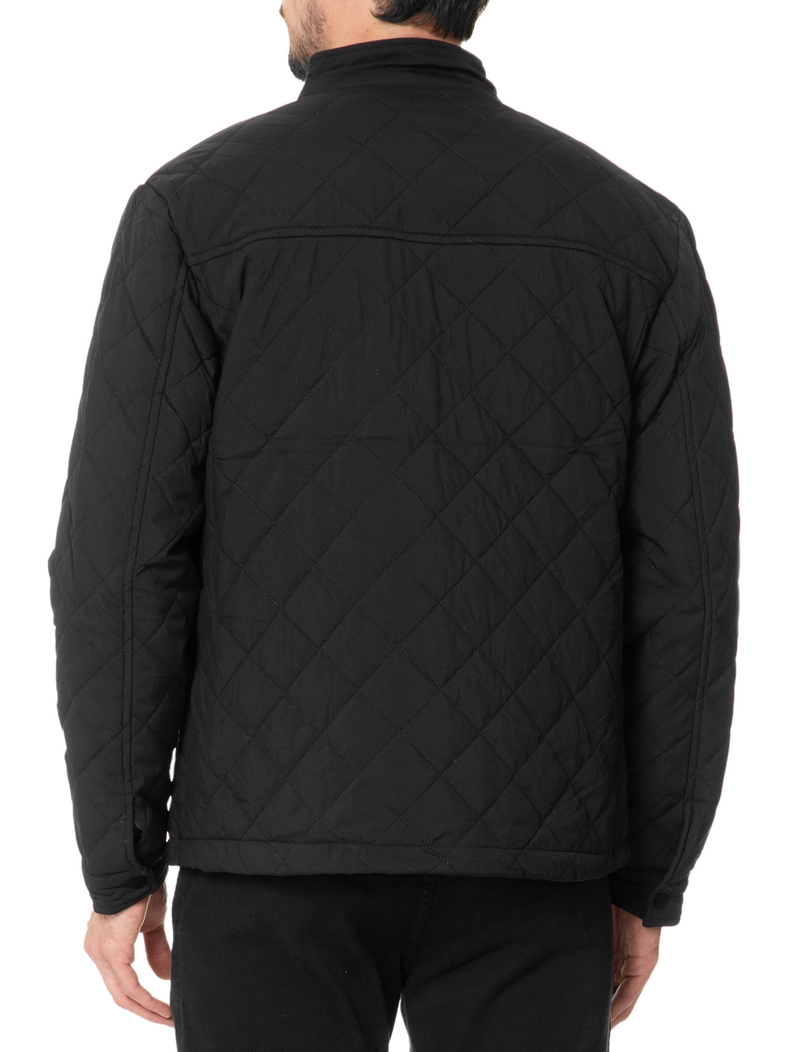 Jaqueta Masculina Matelassê Casual Preto  Basiq Men