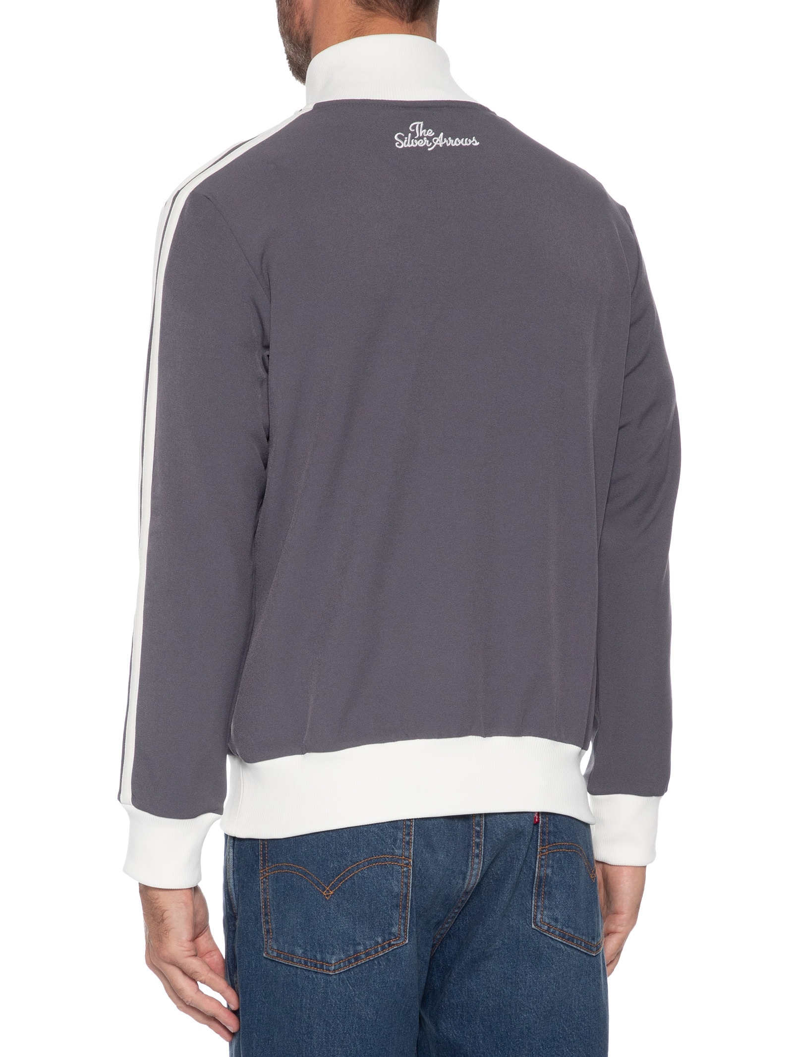 Jaqueta Masculina Mercedes Amg Petronas Cinza Adidas + Mercedes