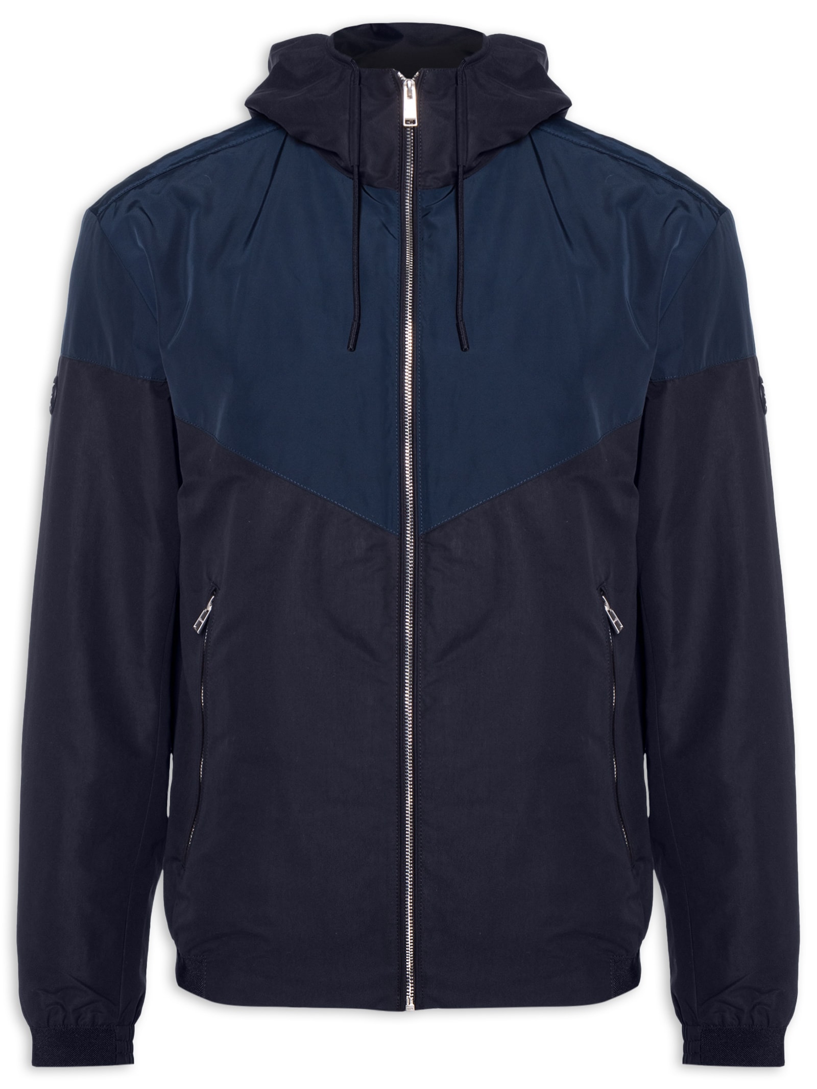 Jaqueta Masculina Microfibra Water-Repell Azul Boss