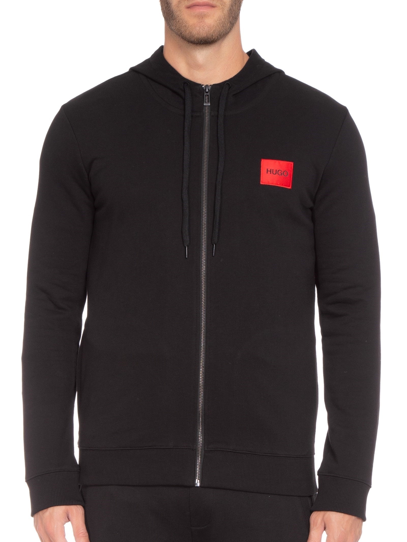 Jaqueta Masculina Moletom Daple Preto Hugo
