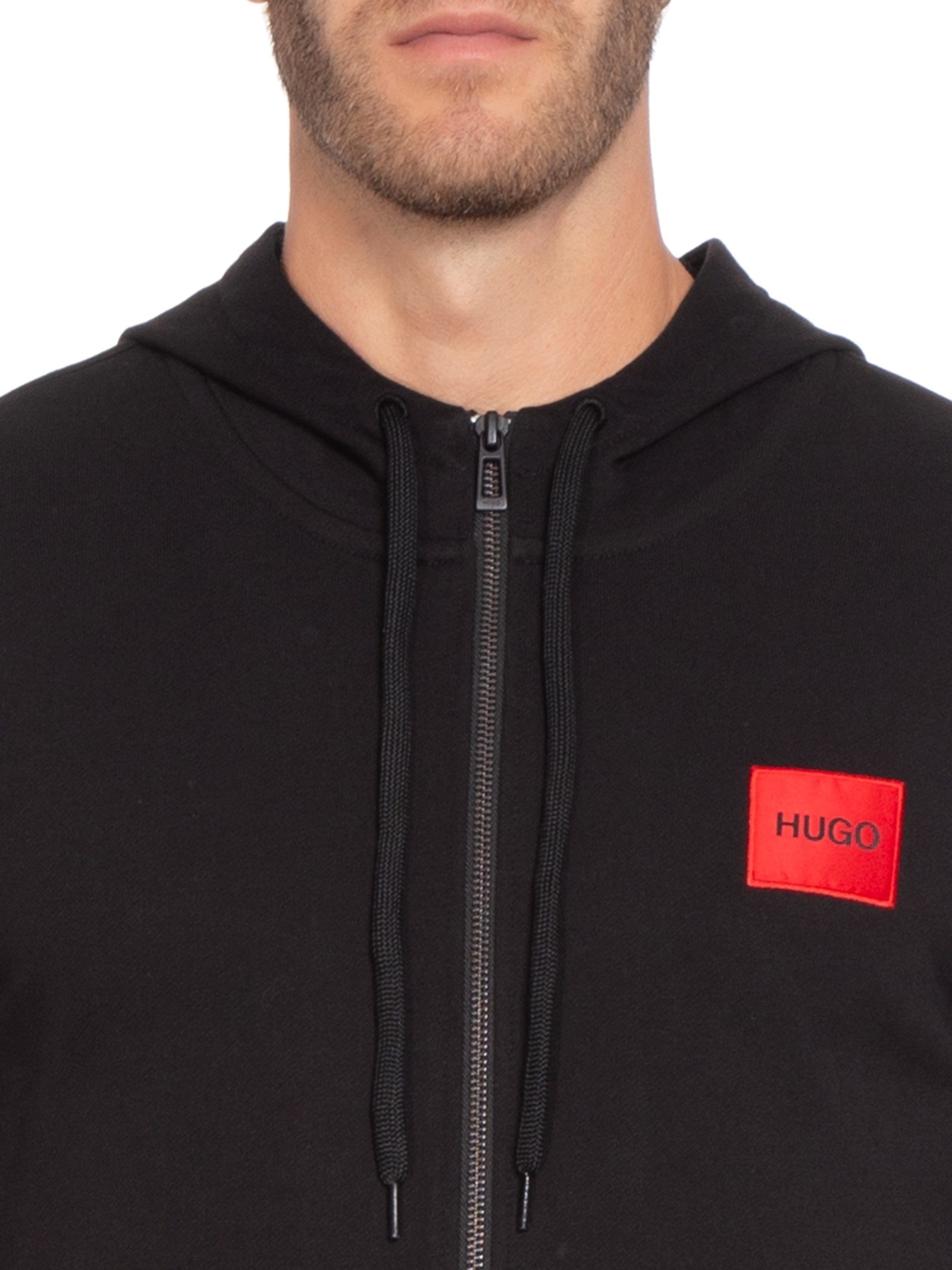 Jaqueta Masculina Moletom Daple Preto Hugo