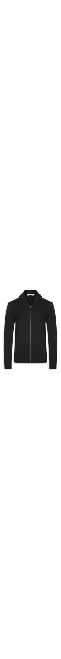 Jaqueta Masculina Moletom Zíper Pirineus - Preto