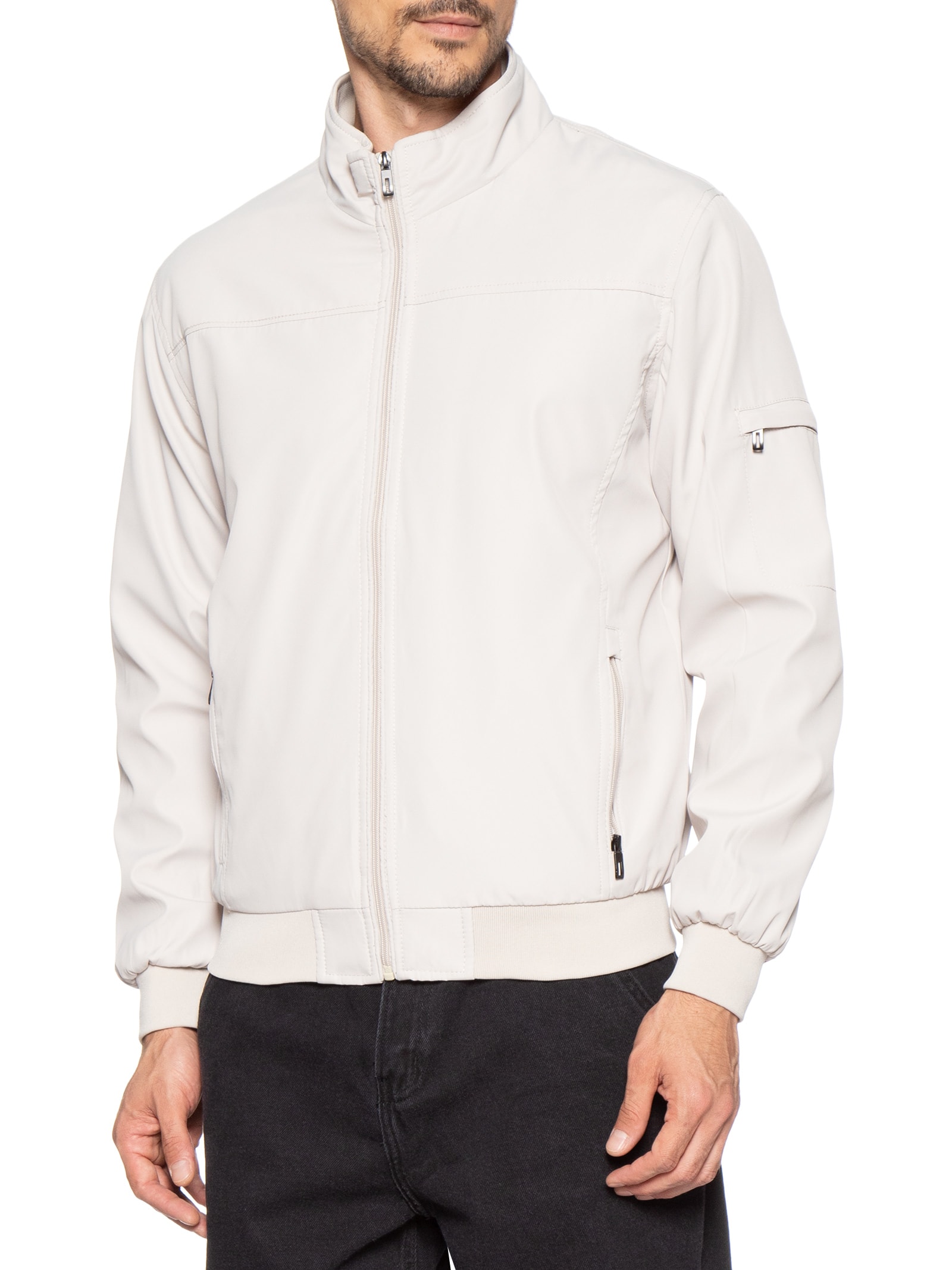 Jaqueta Masculina Off White Basiq Men