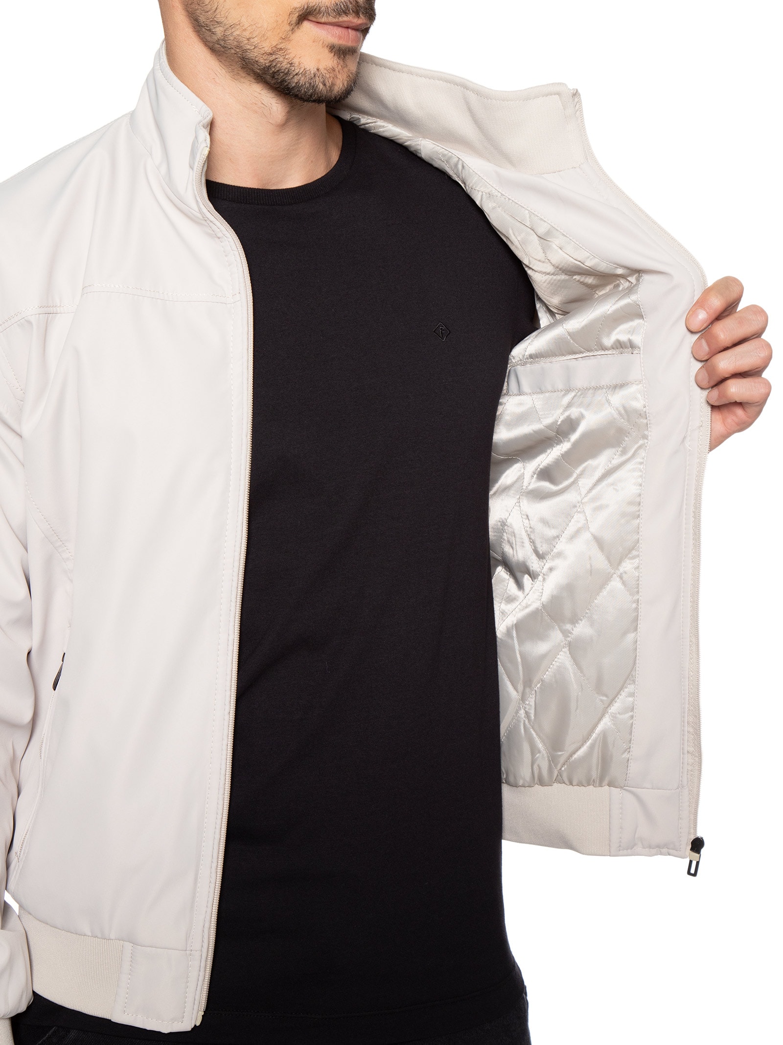 Jaqueta Masculina Off White Basiq Men