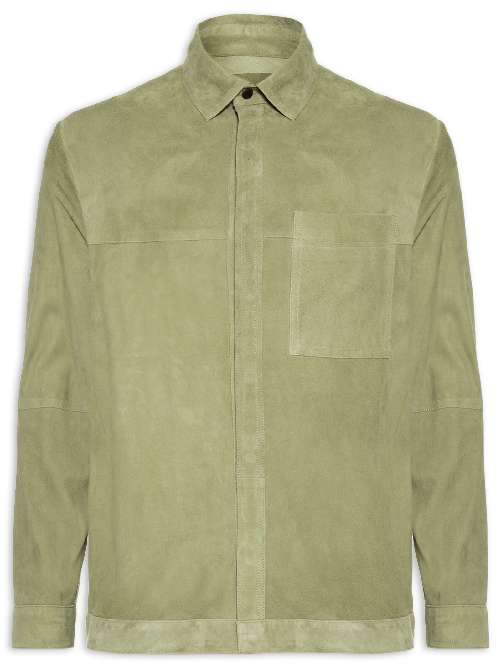 Jaqueta Masculina Over  Classic Leather Verde Osklen
