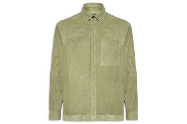 Jaqueta Masculina Over Classic Leather - Verde