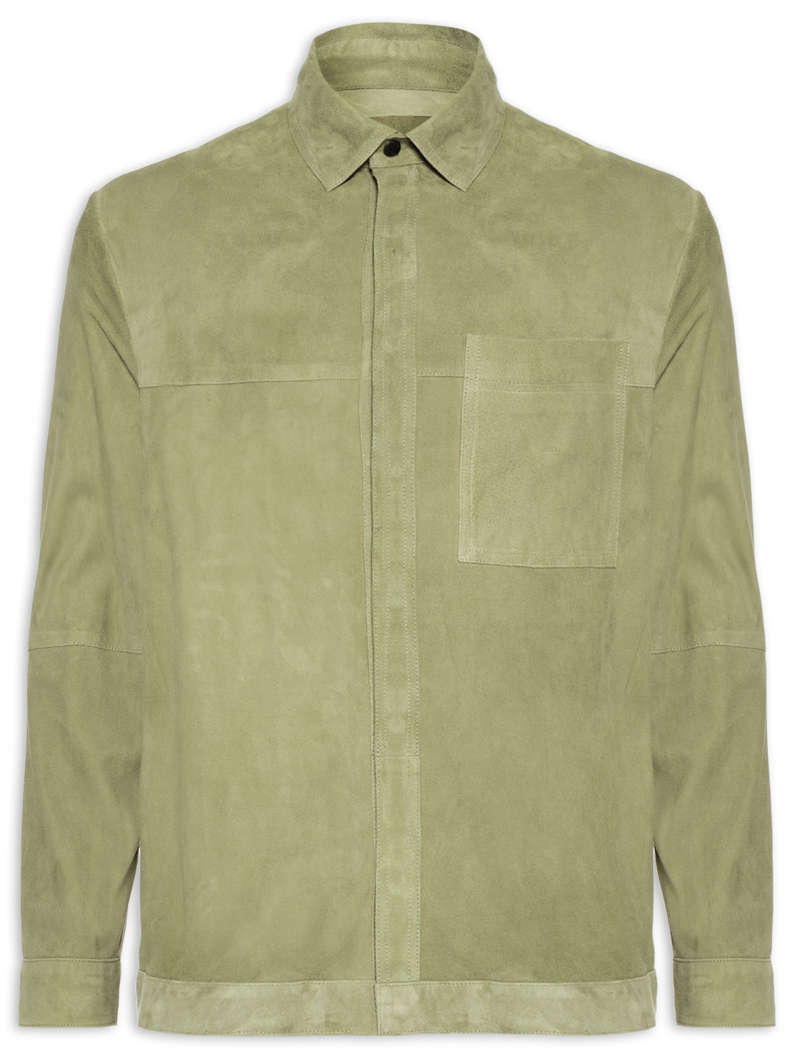 Jaqueta Masculina Over Classic Leather Verde Osklen