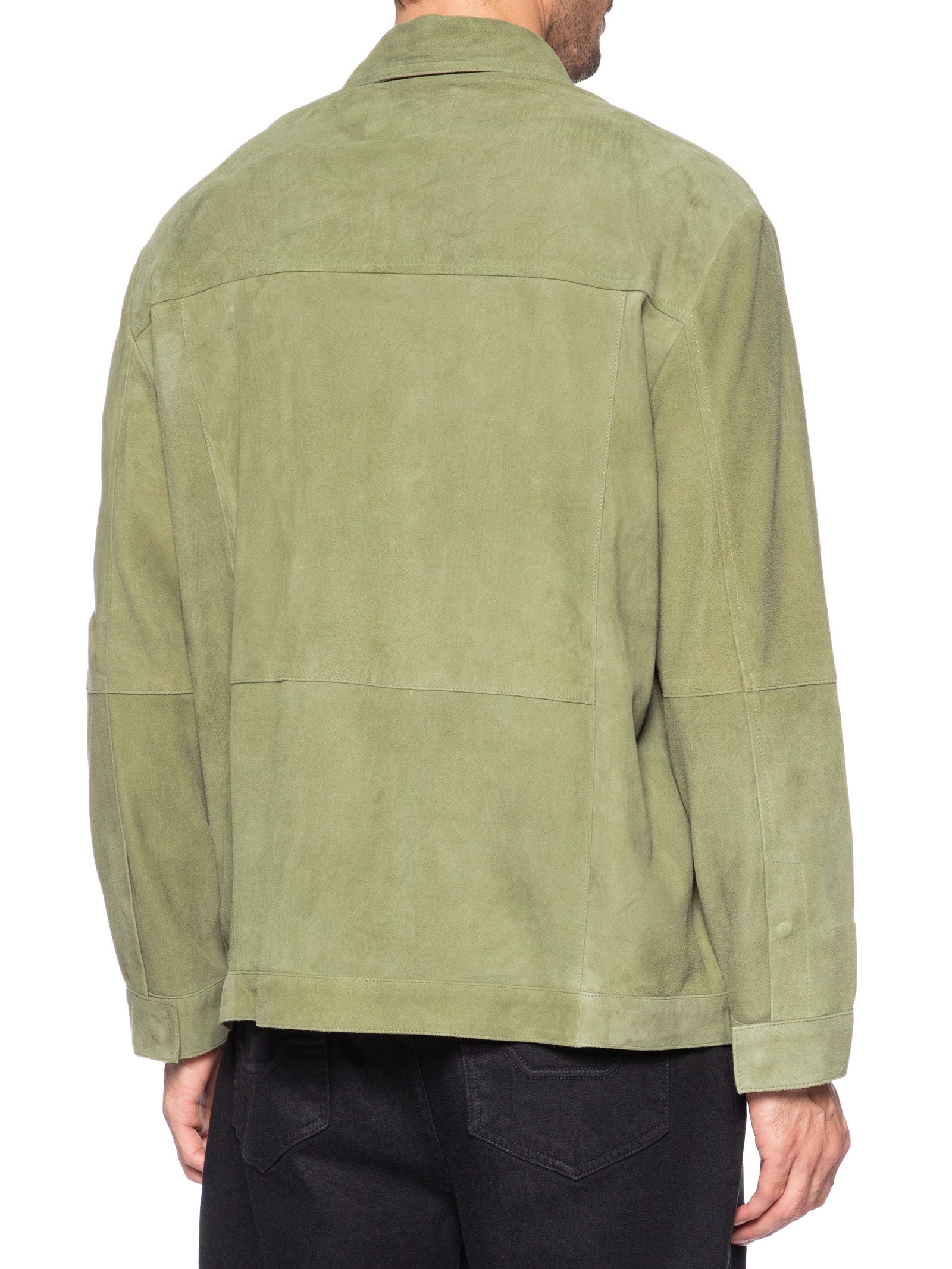 Jaqueta Masculina Over Classic Leather Verde Osklen