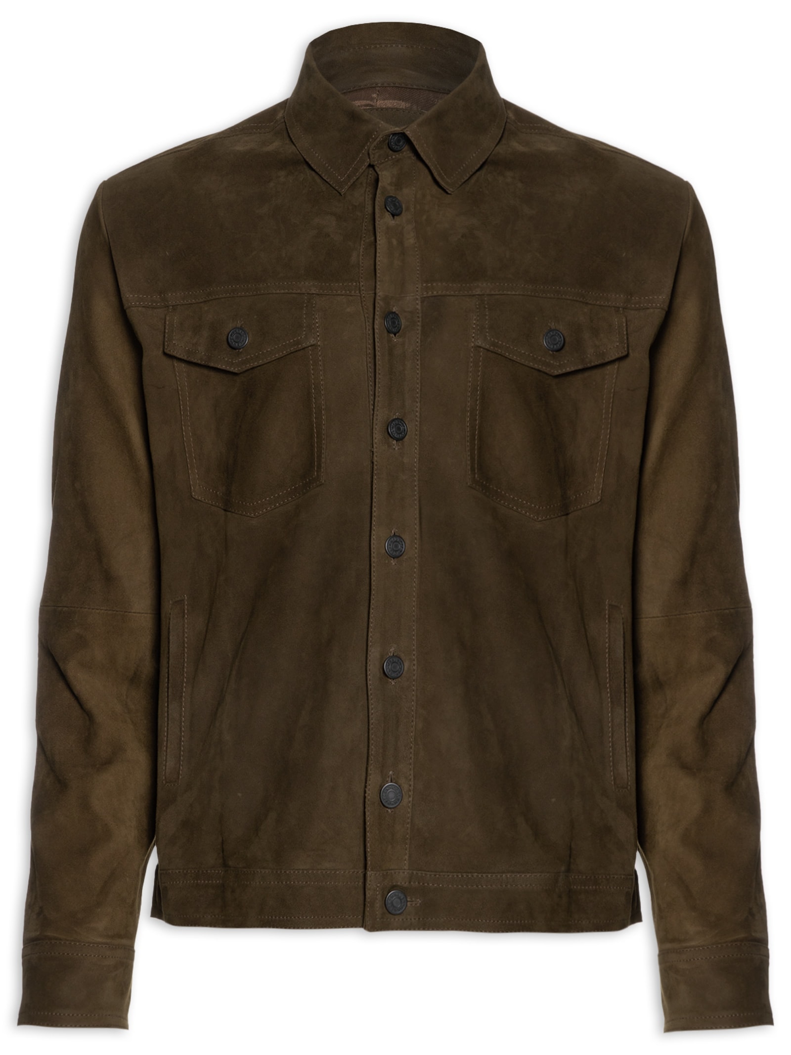Jaqueta Masculina Over Leather – Marrom Osklen