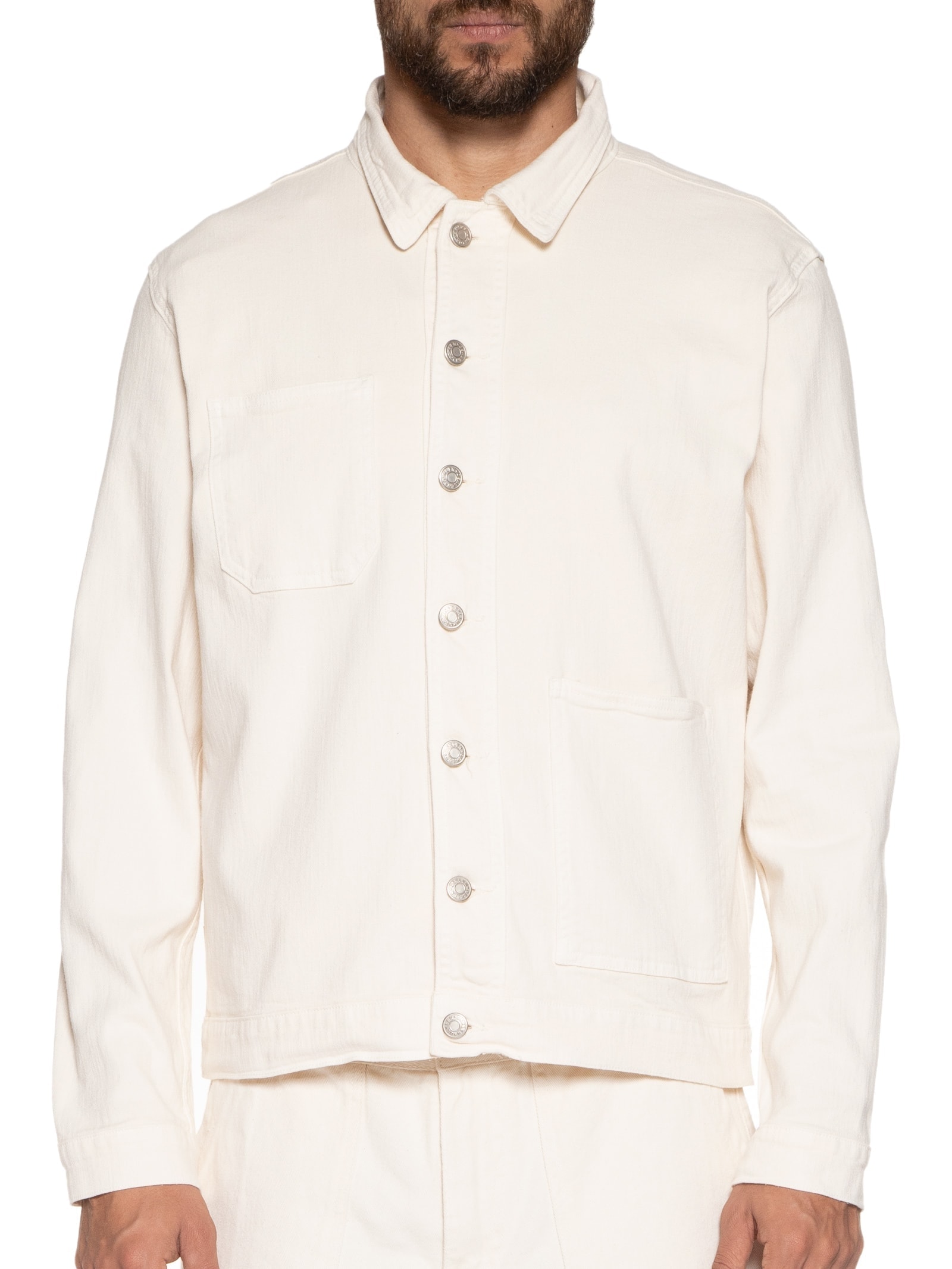 Jaqueta Masculina Overcut Denim Raw Bege Osklen