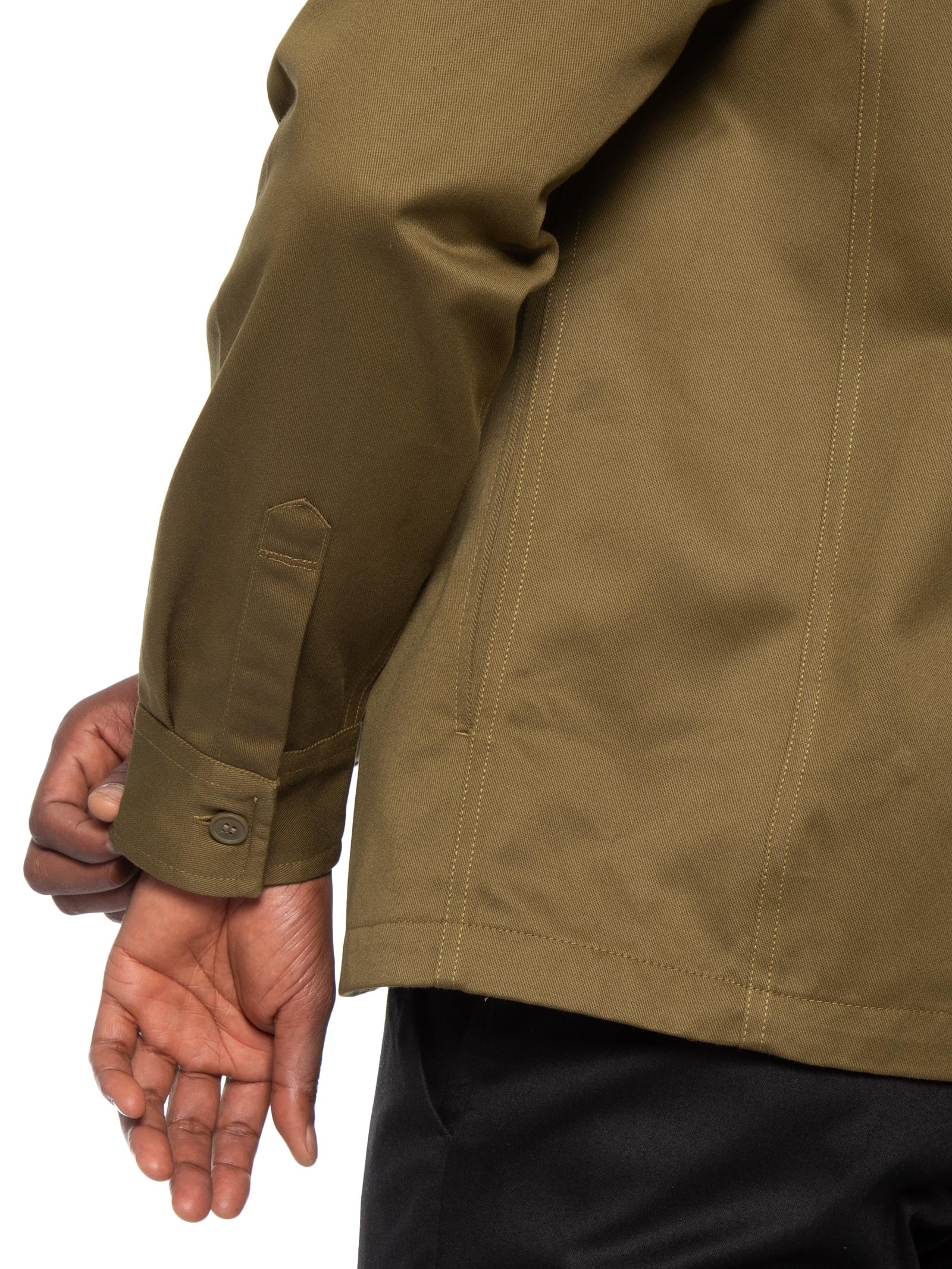 Jaqueta Masculina Overshirt Com Bolso Frontal Marrom Fred Perry