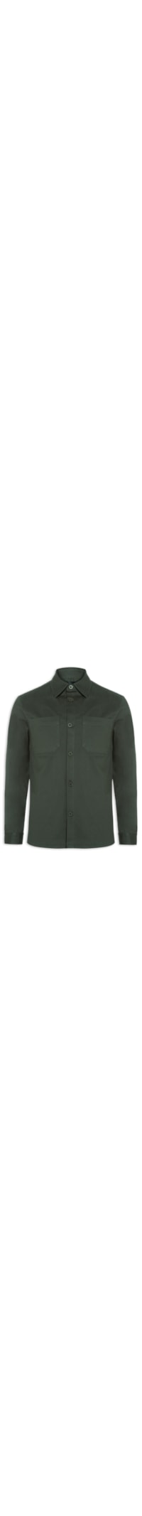 Jaqueta Masculina Overshirt De Sarja Colors - Verde