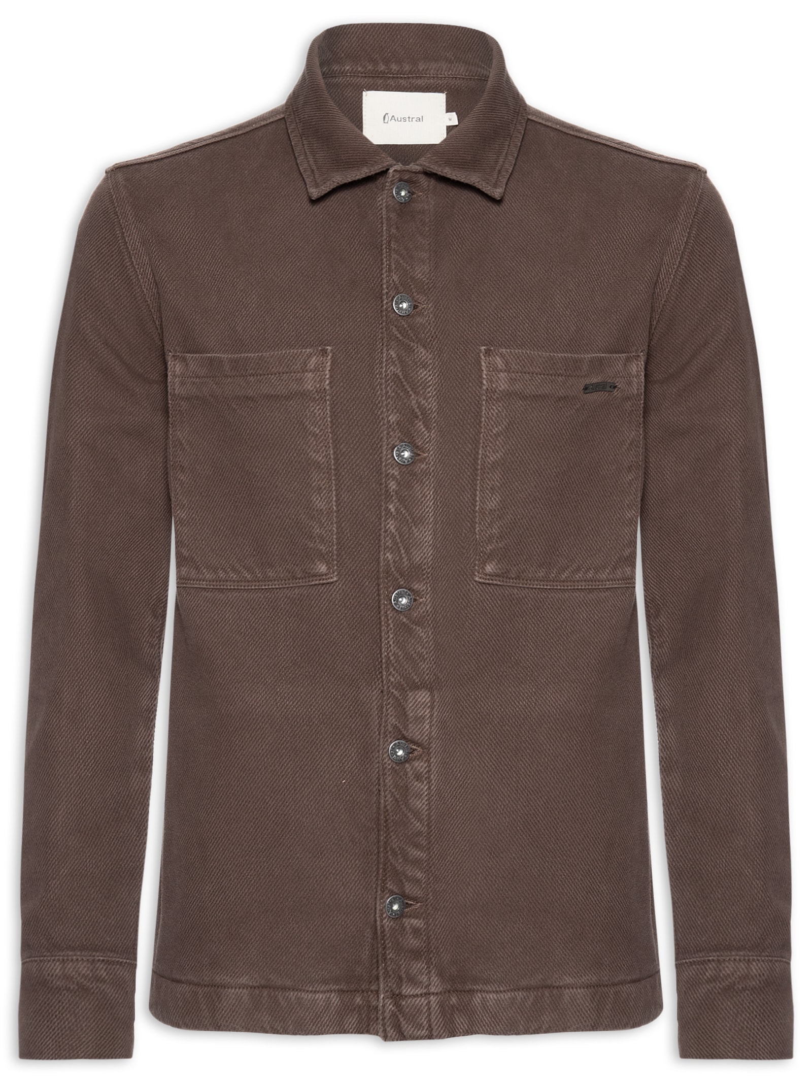 Austral - Jaqueta Masculina Overshirt Heavy Lyon - Marrom