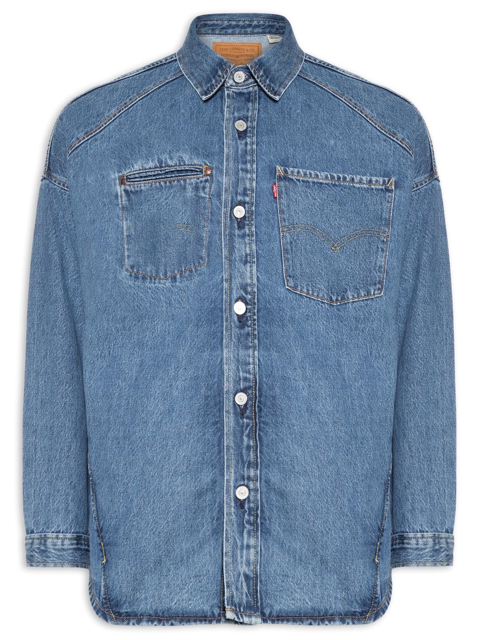 Levi's - Jaqueta Masculina Overshirt Twist - Azul