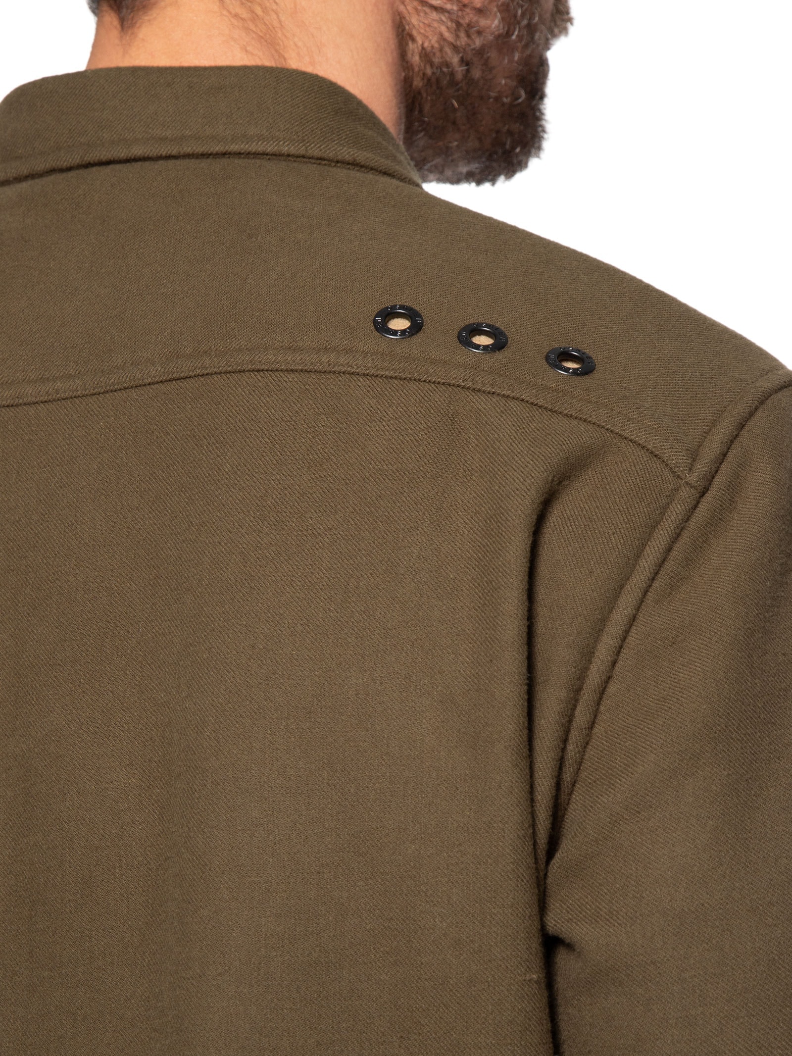 Jaqueta Masculina Overshirt Ulina Mescla Marrom Osklen