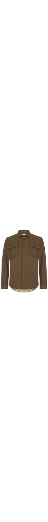 Jaqueta Masculina Overshirt Ulina Mescla - Marrom