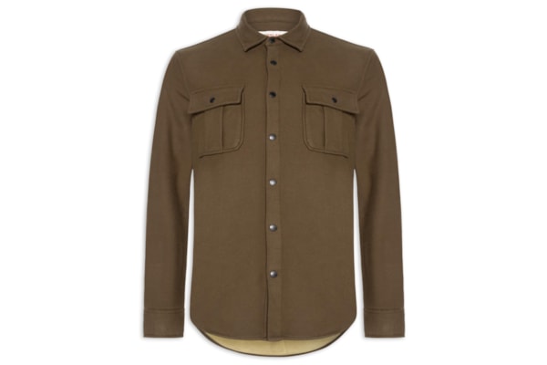 Jaqueta Masculina Overshirt Ulina Mescla - Marrom
