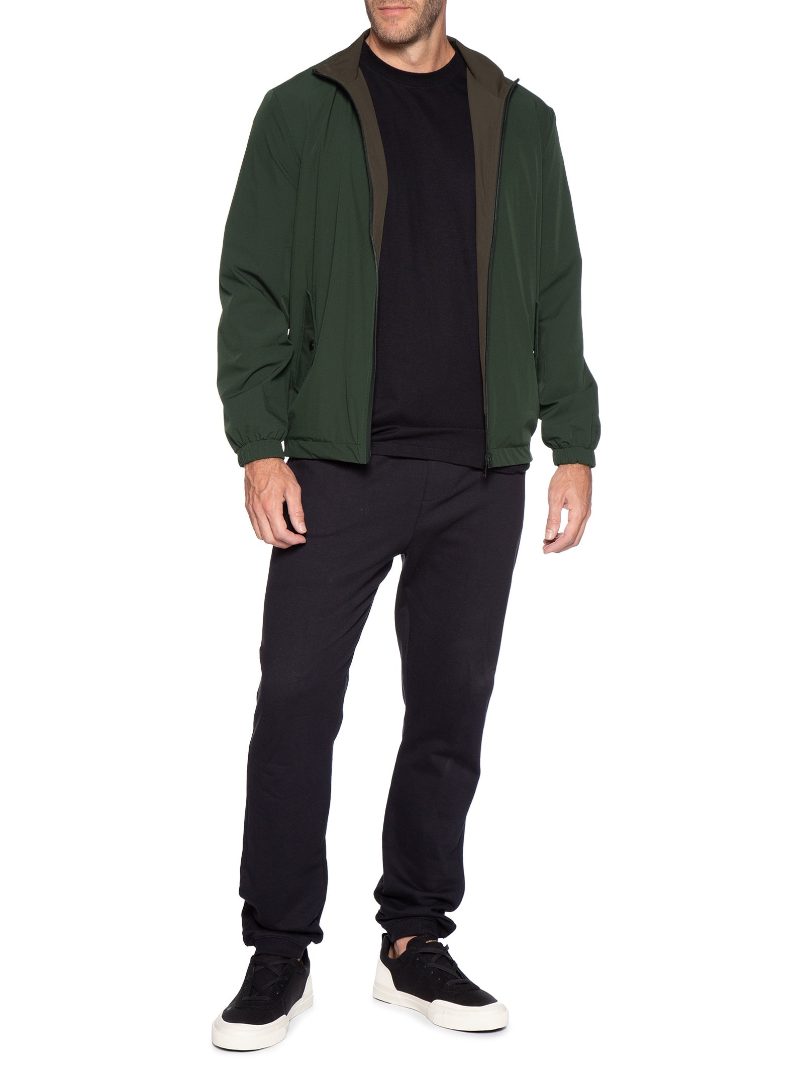 Jaqueta Masculina Overshit Dupla Face Esporte Easy Tech Verde Foxton