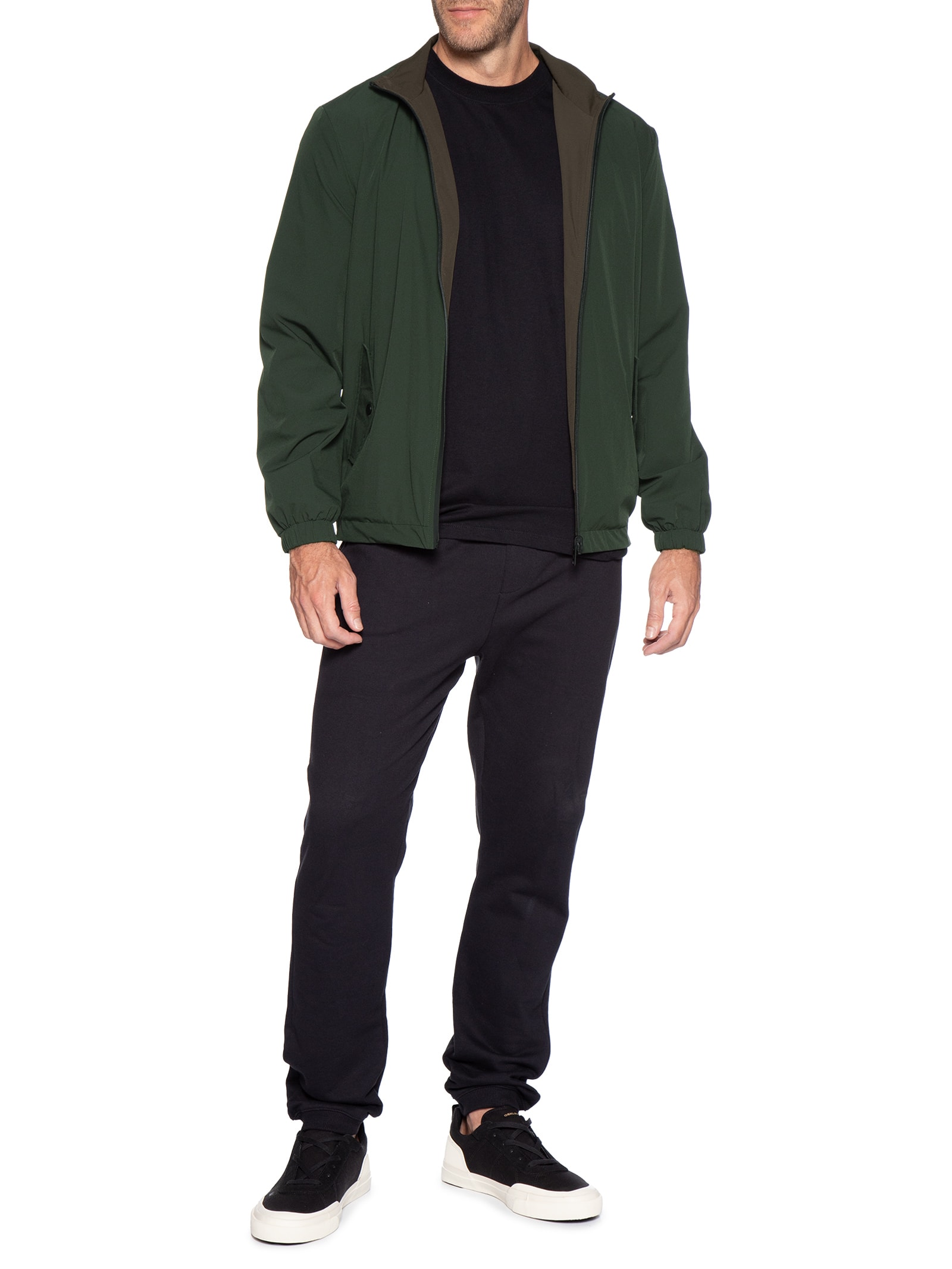 Jaqueta Masculina Overshit Dupla Face Esporte Easy Tech Verde Foxton