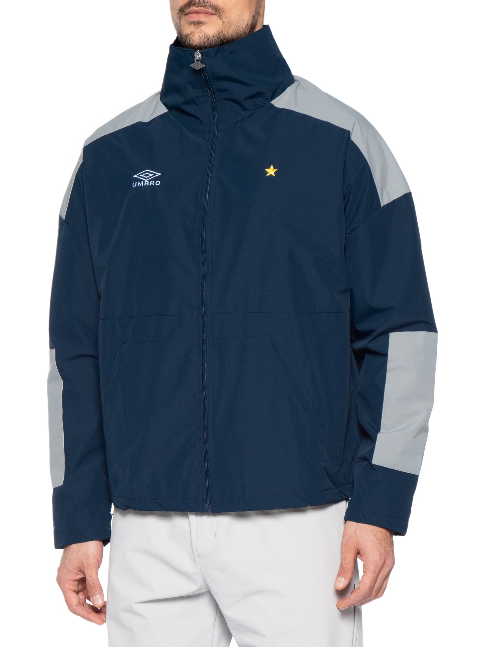 Jaqueta Masculina Panelled Boxy – Azul Umbro