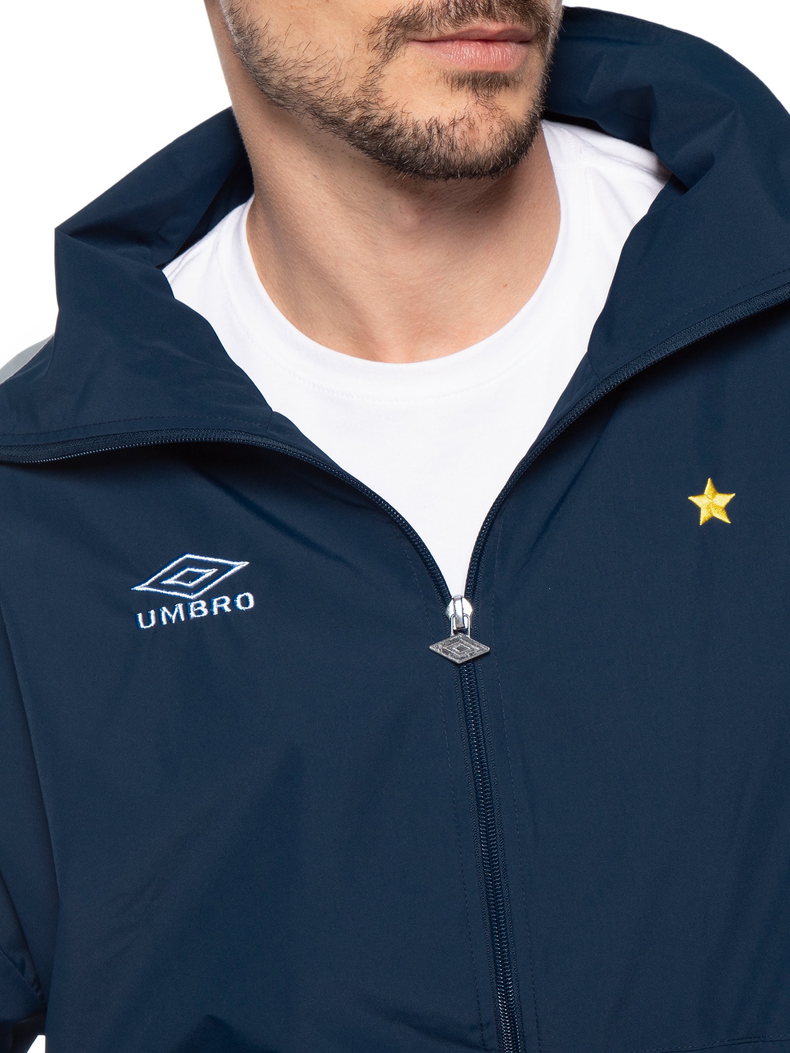 Jaqueta Masculina Panelled Boxy – Azul Umbro
