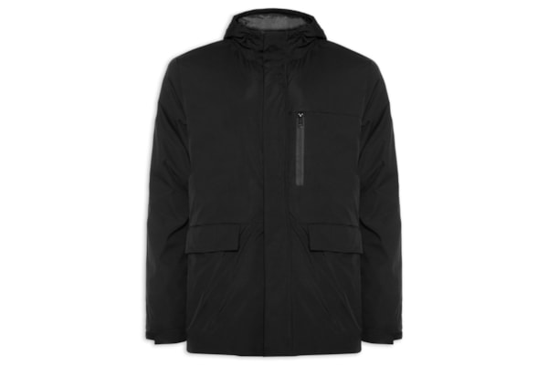 Jaqueta Masculina Parka Básica - Preto