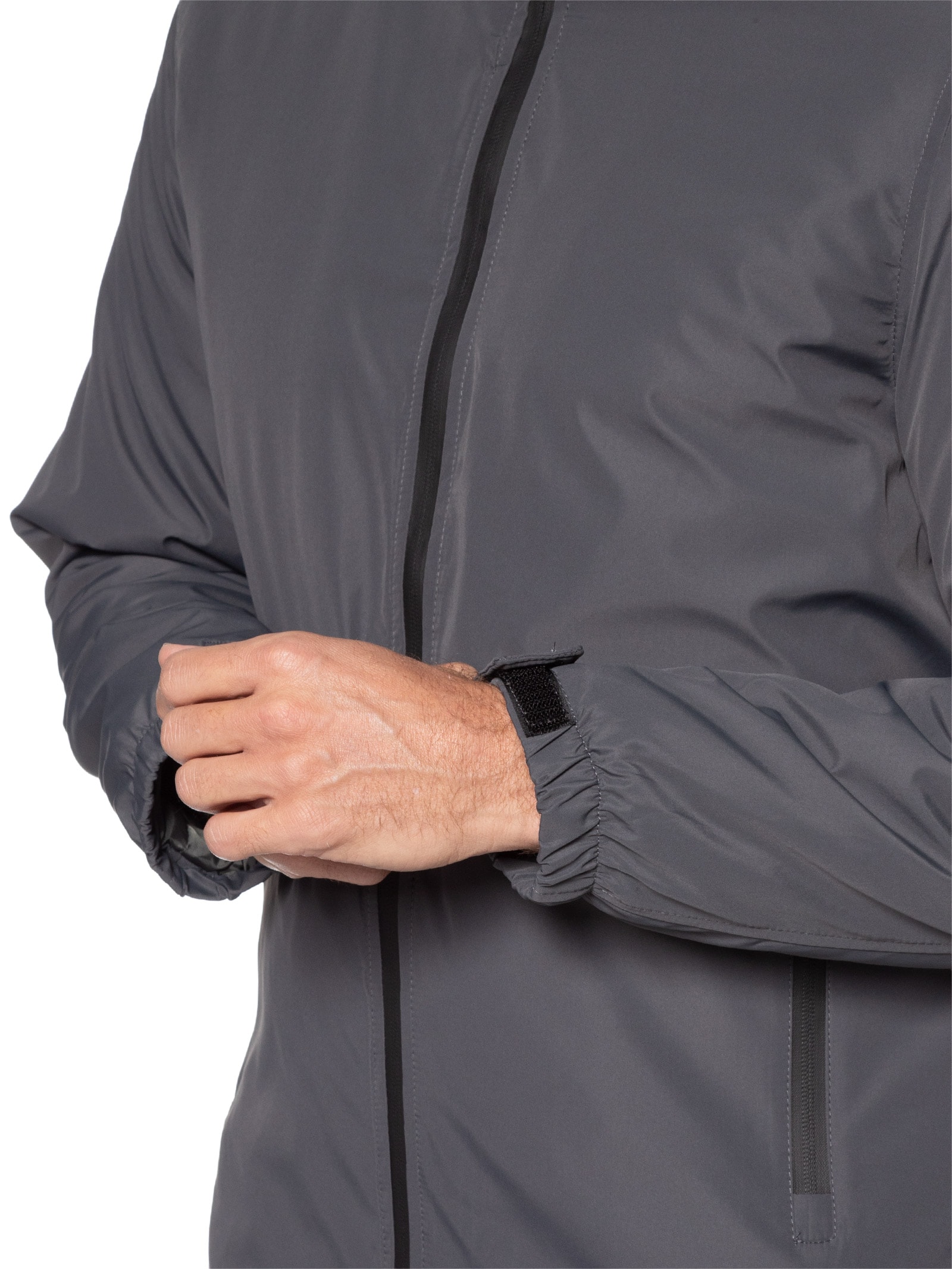 Jaqueta Masculina Parka Com Capuz Cinza Basiq Men