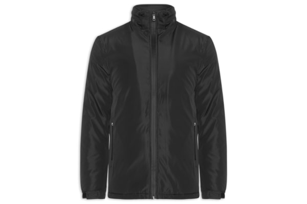 Jaqueta Masculina Parka Com Capuz - Preto