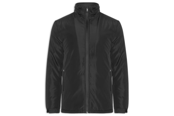 Jaqueta Masculina Parka Com Capuz - Preto