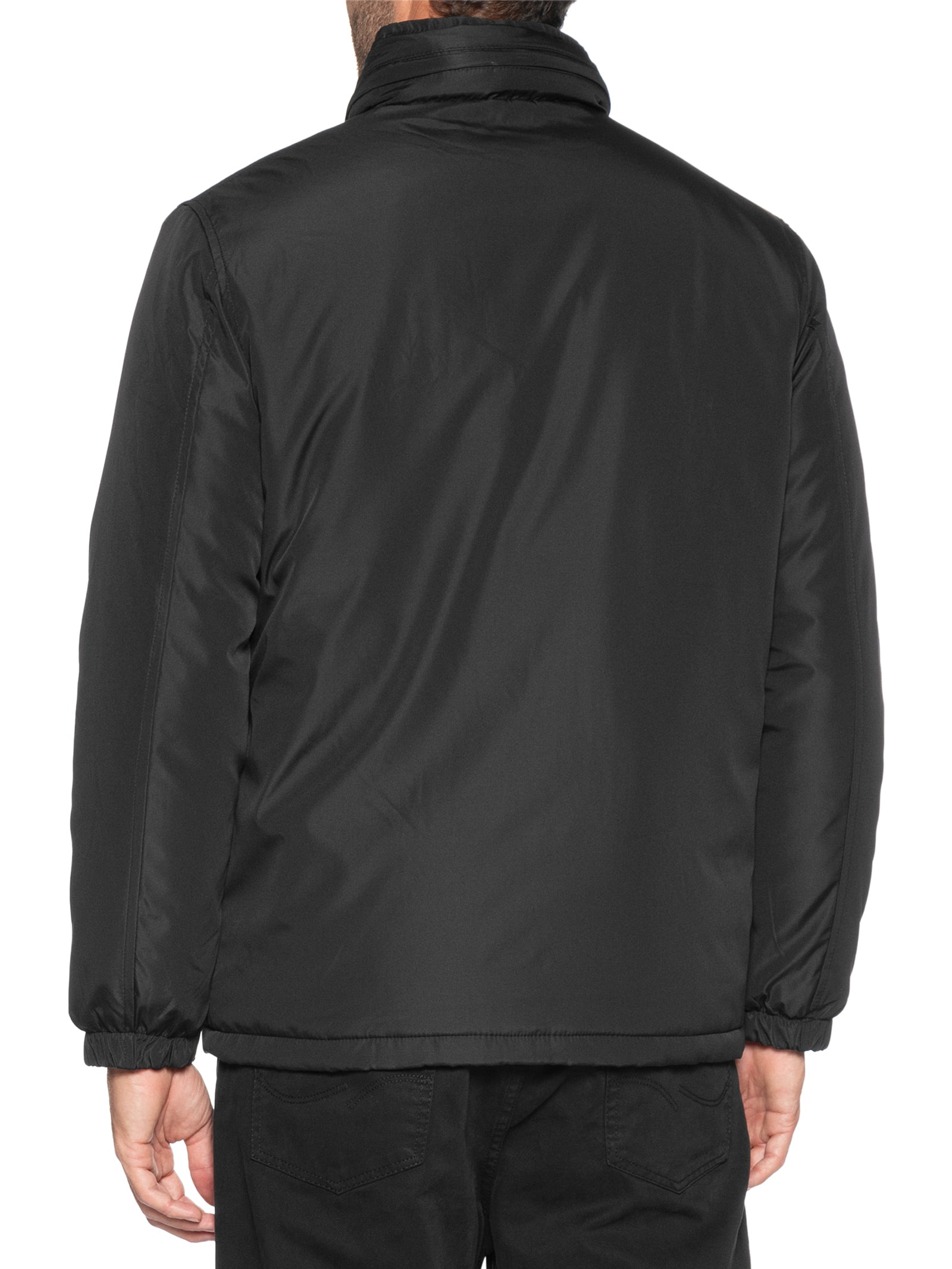 Jaqueta Masculina Parka Com Capuz Preto Basiq Men