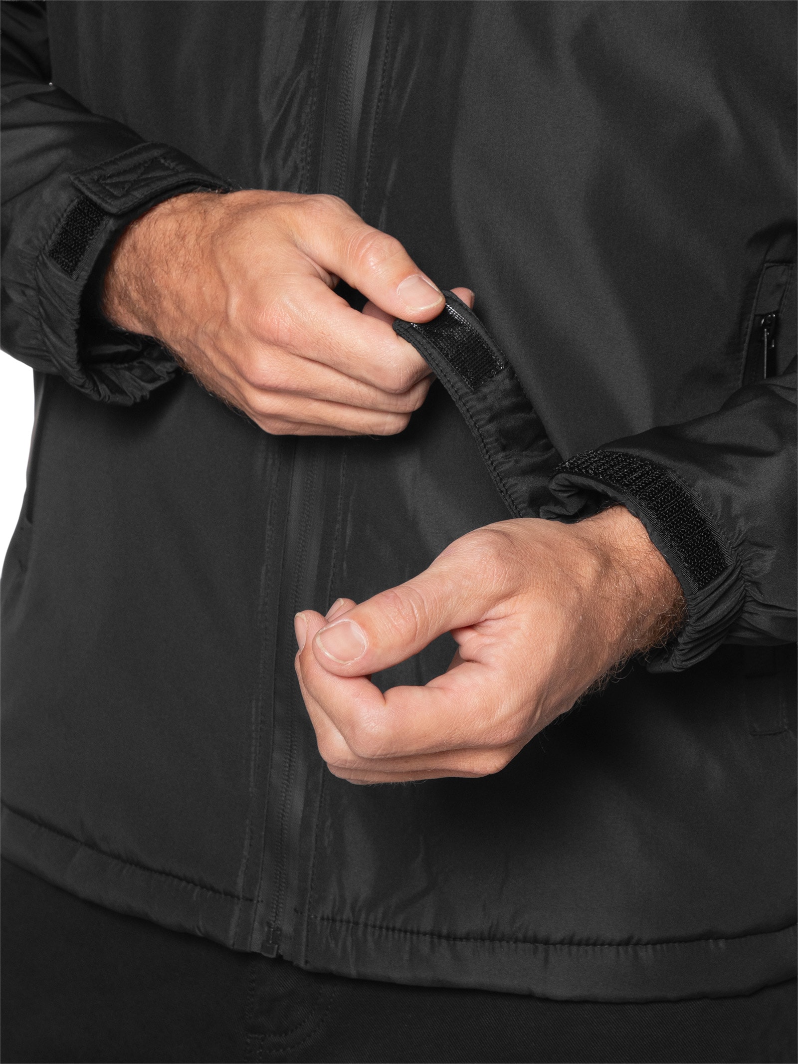 Jaqueta Masculina Parka Com Capuz Preto Basiq Men