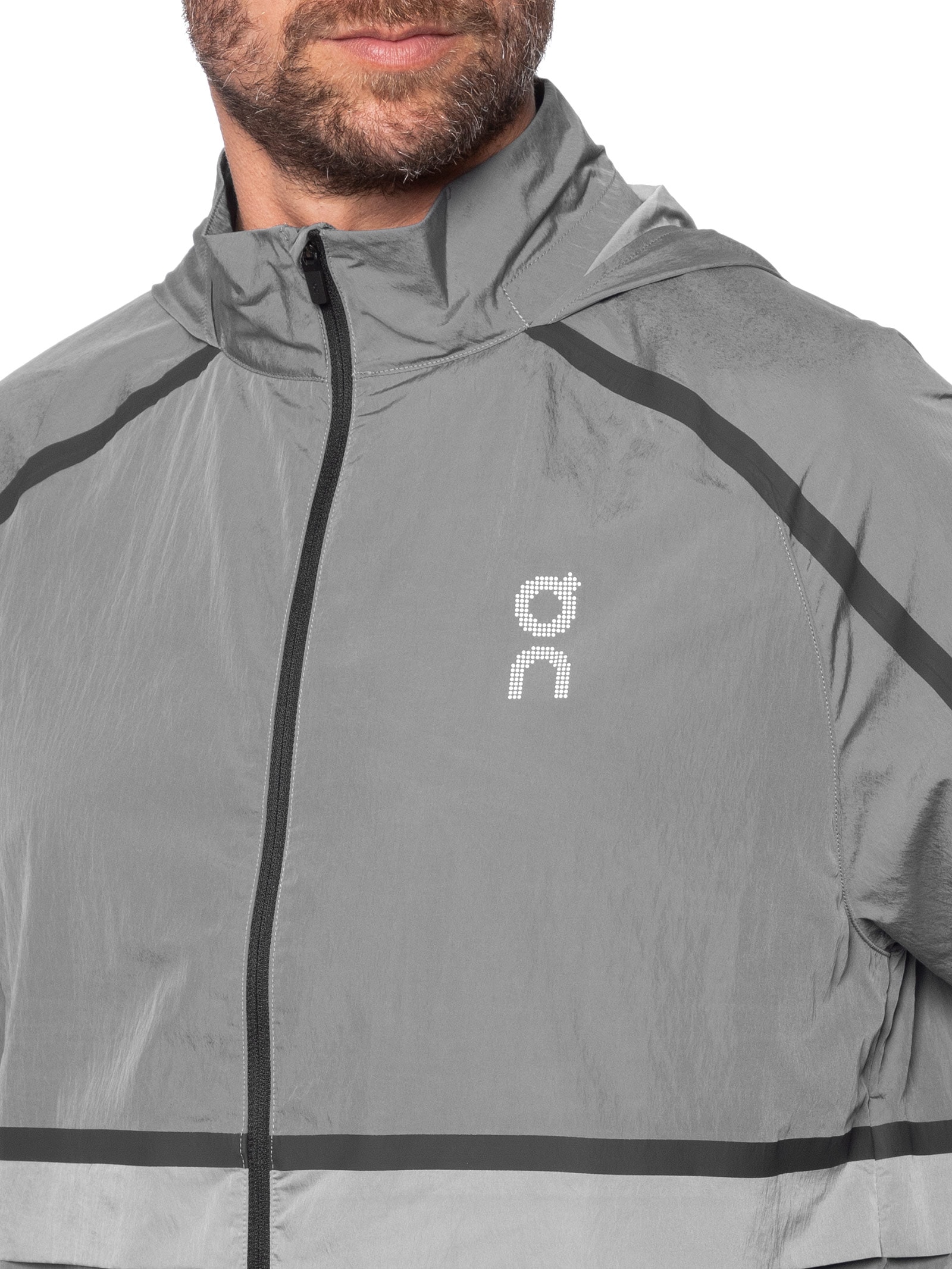 Jaqueta Masculina Performance Volt Jacket 1 Cinza On Running