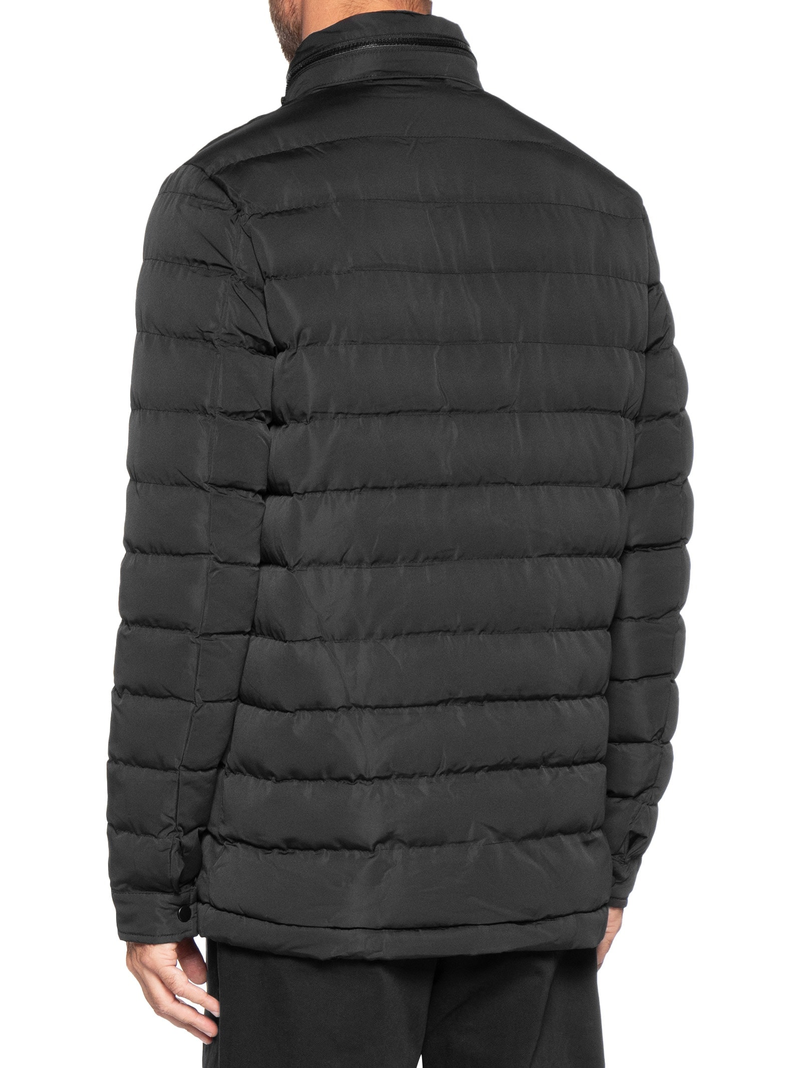 Jaqueta Masculina Puffer Alongada Preto Basiq Men