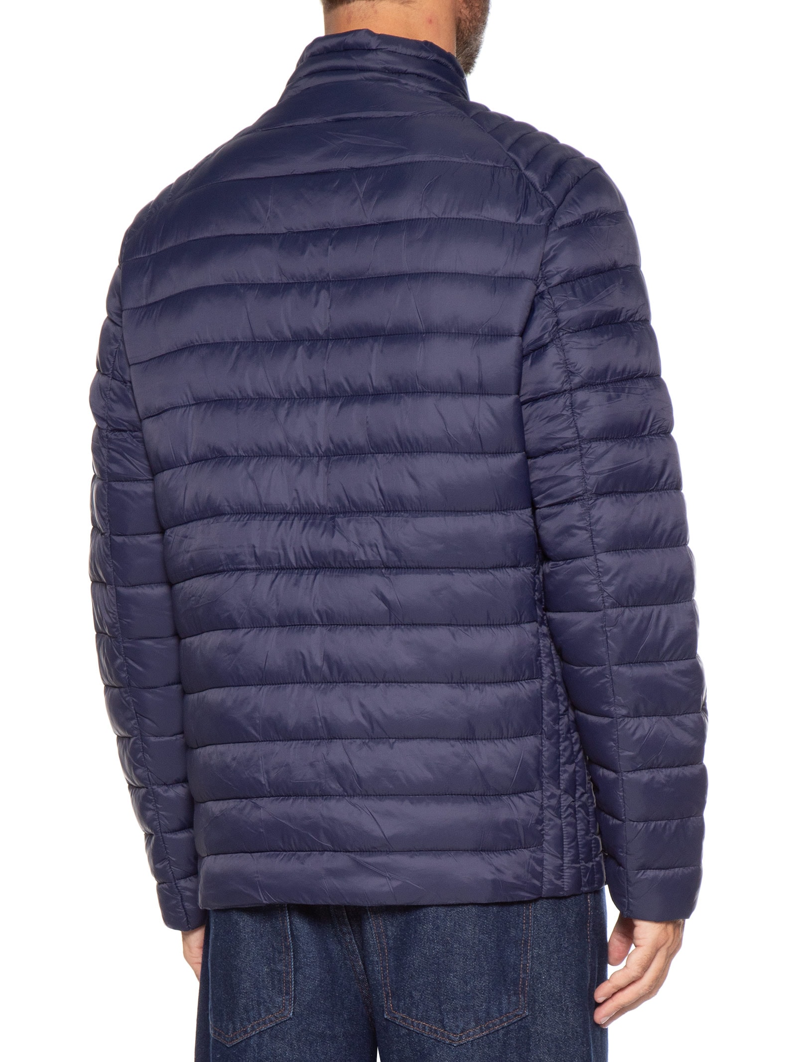 Jaqueta Masculina Puffer Básica Azul Basiq Men