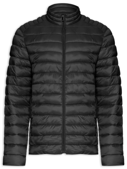 Jaqueta Masculina Puffer Basica – Preto