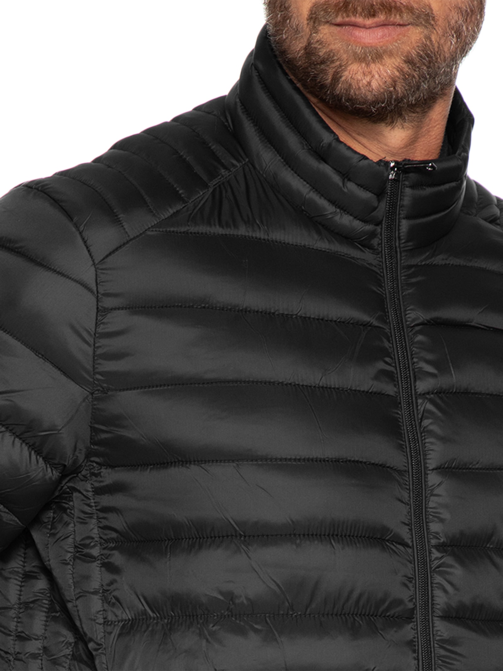Jaqueta Masculina Puffer Básica Preto Basiq Men