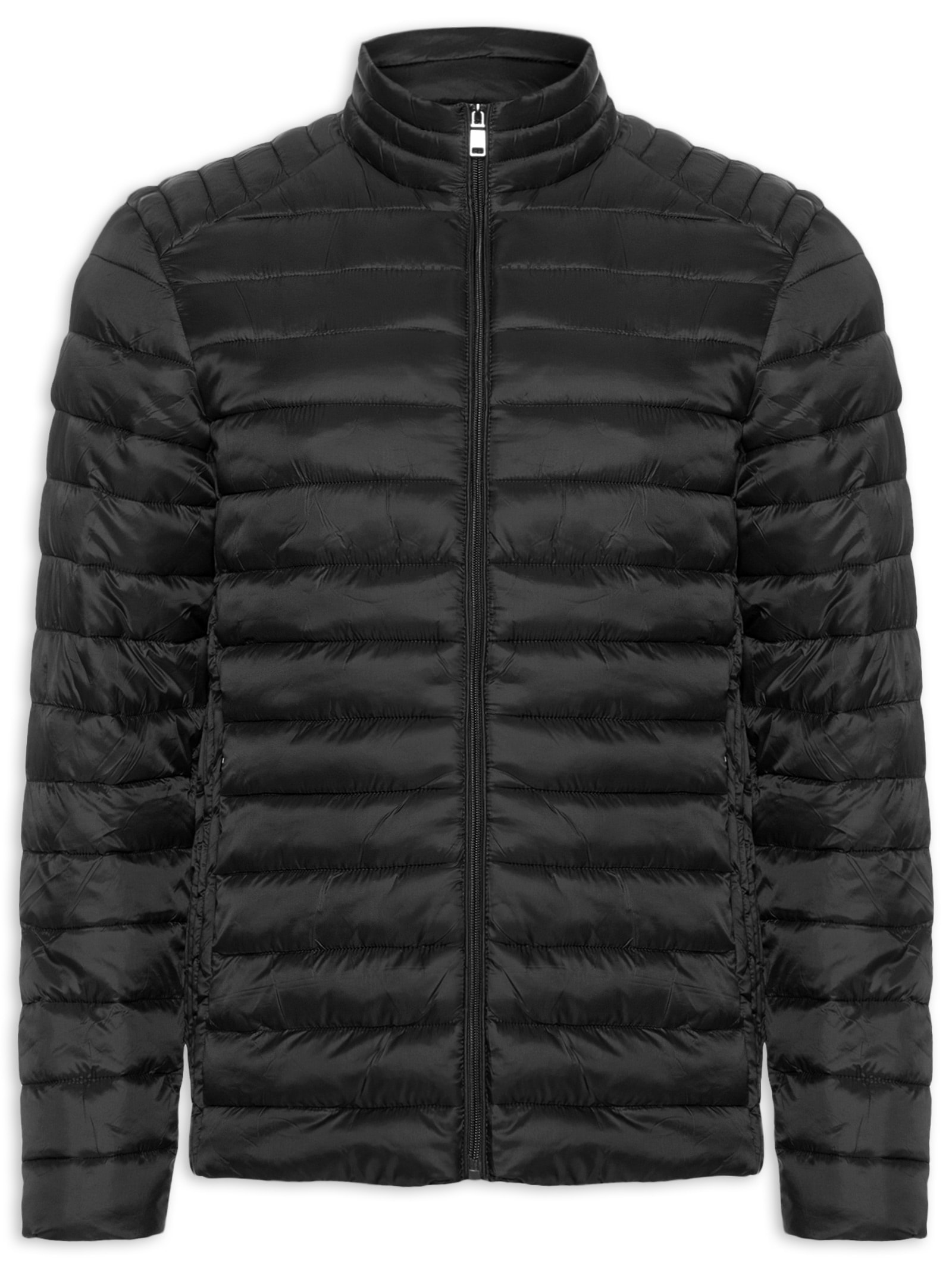Jaqueta Masculina Puffer Básica Preto Basiq Men