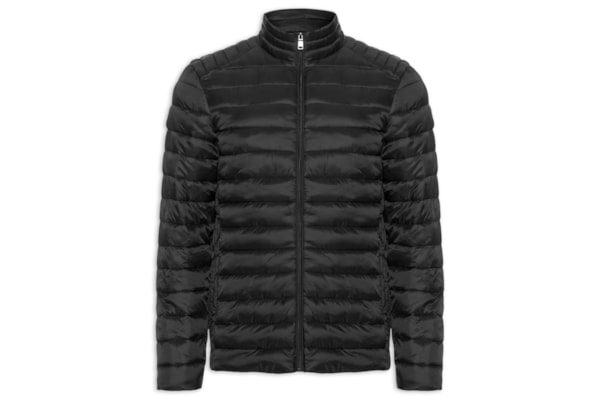 Jaqueta Masculina Puffer Básica - Preto