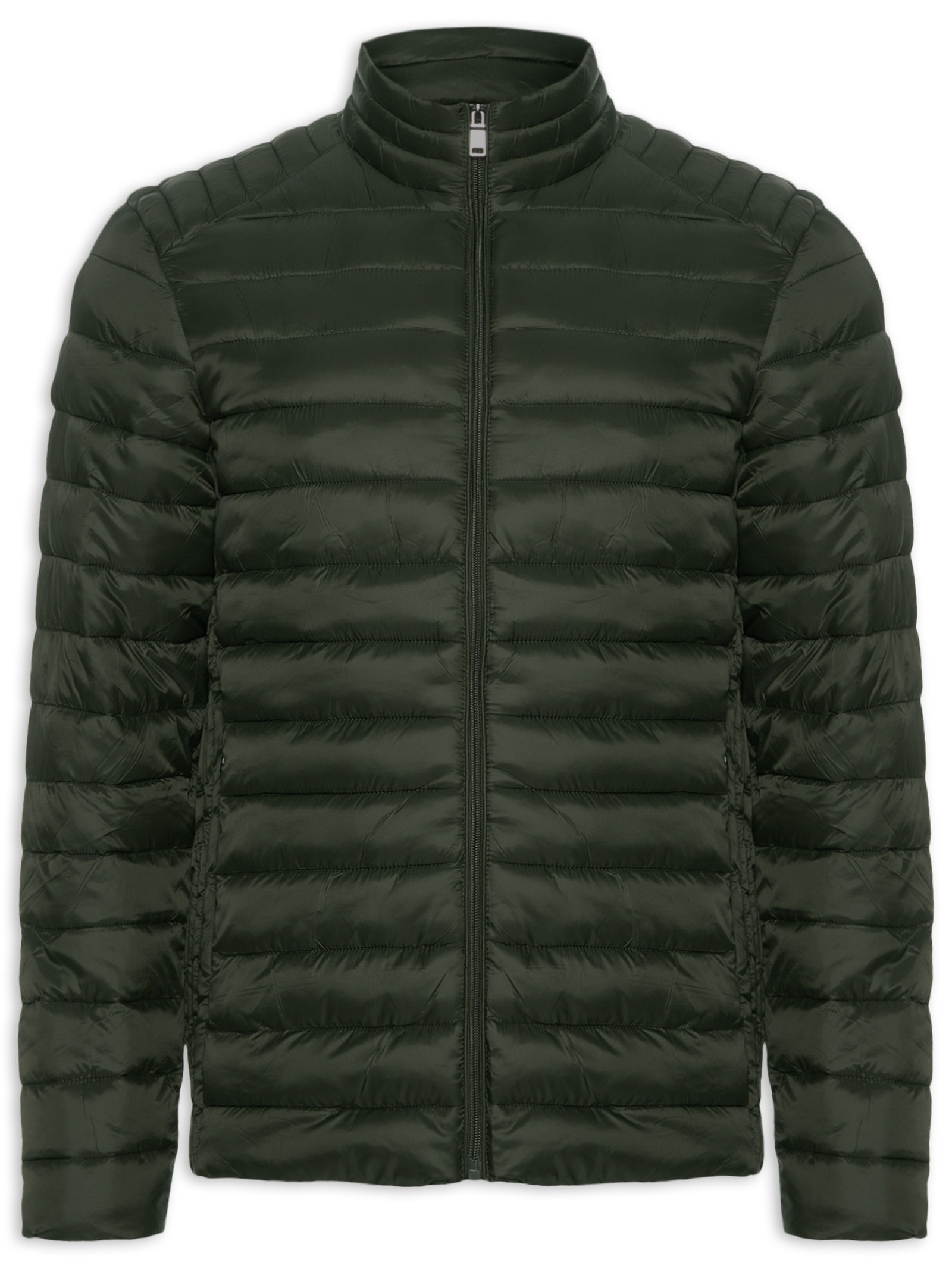 Jaqueta Masculina Puffer Básica Verde Basiq Men