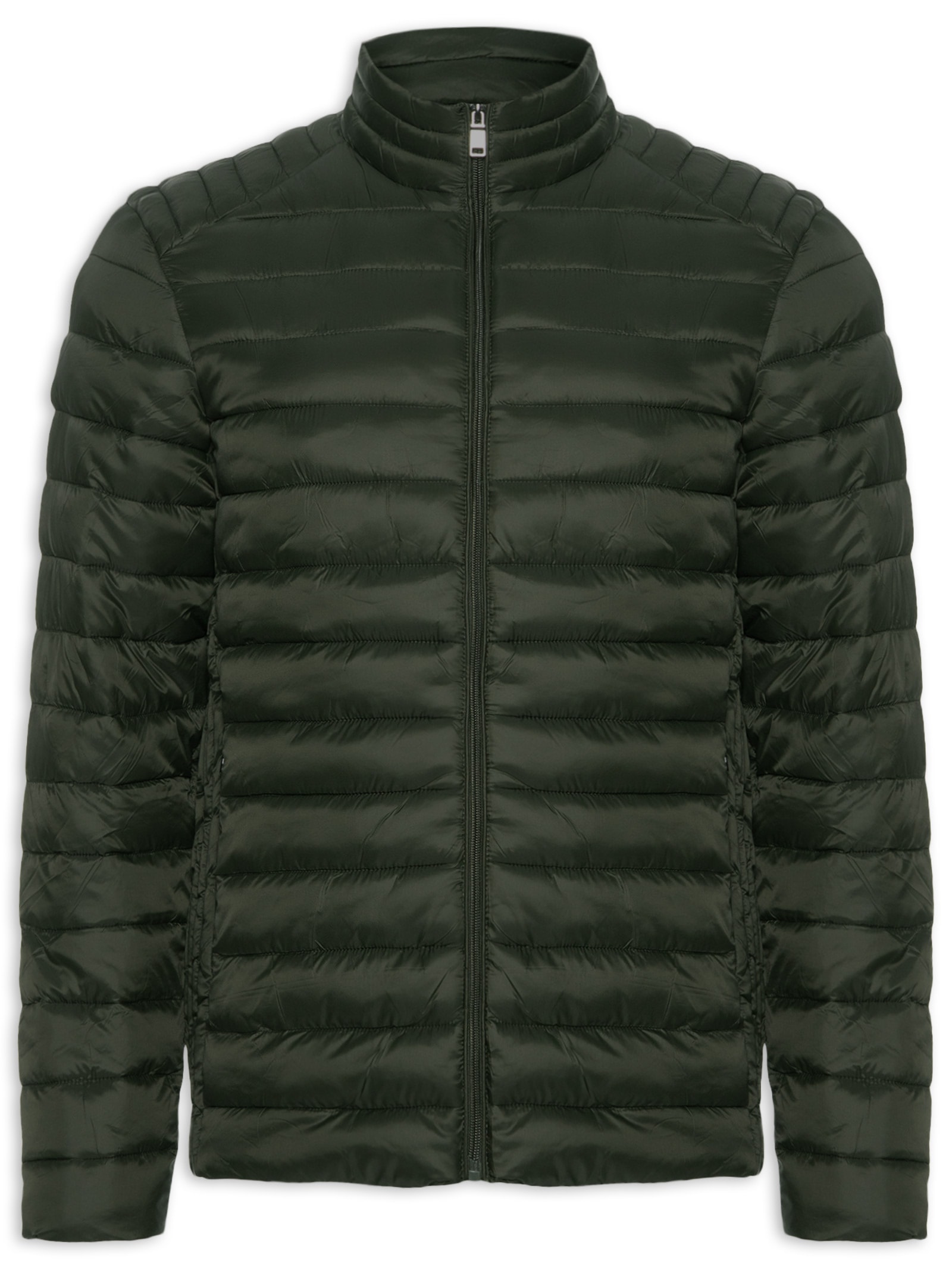 Jaqueta Masculina Puffer Básica Verde Basiq Men