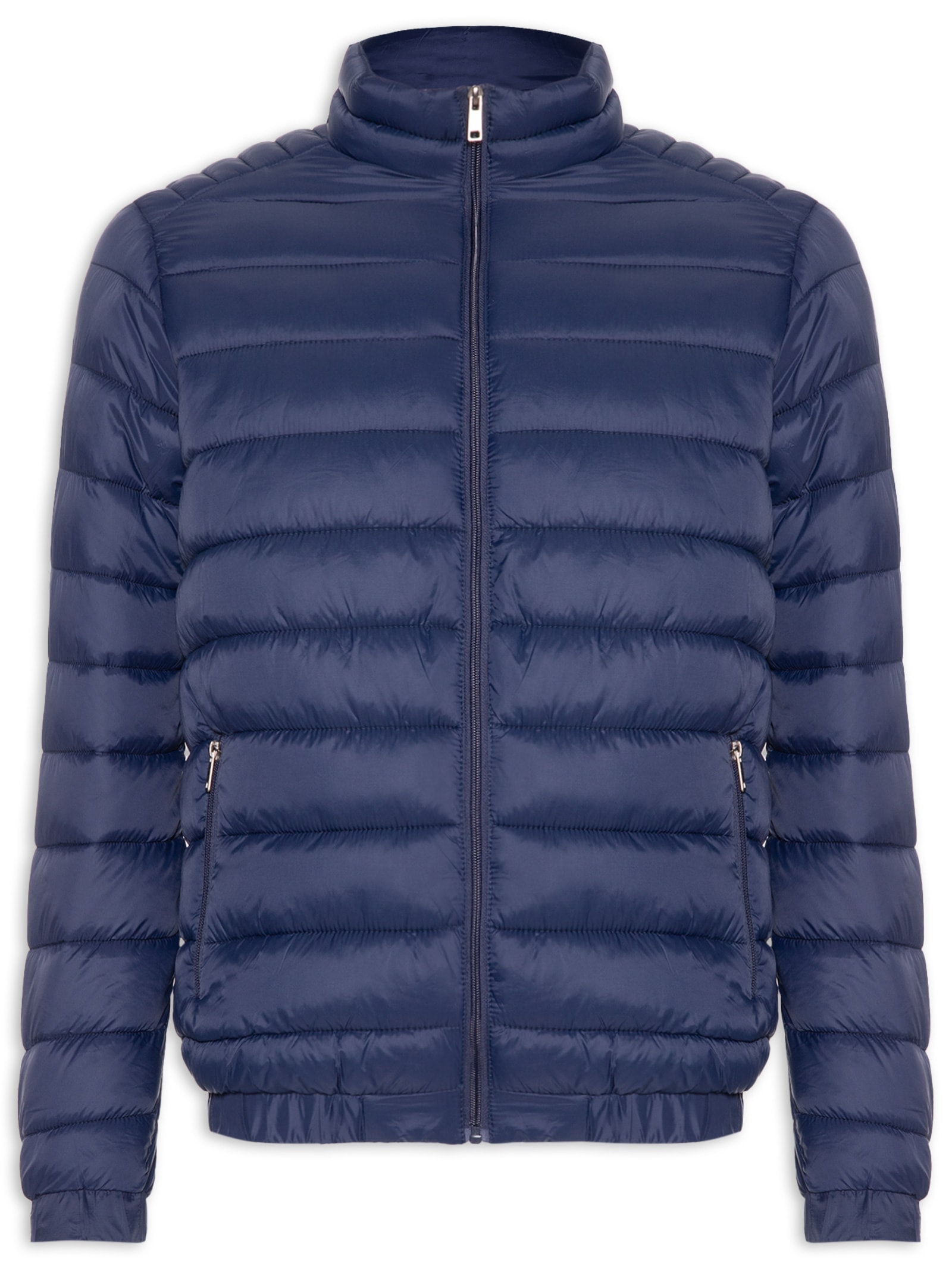Jaqueta Masculina Puffer Básica – Azul Basiq Men