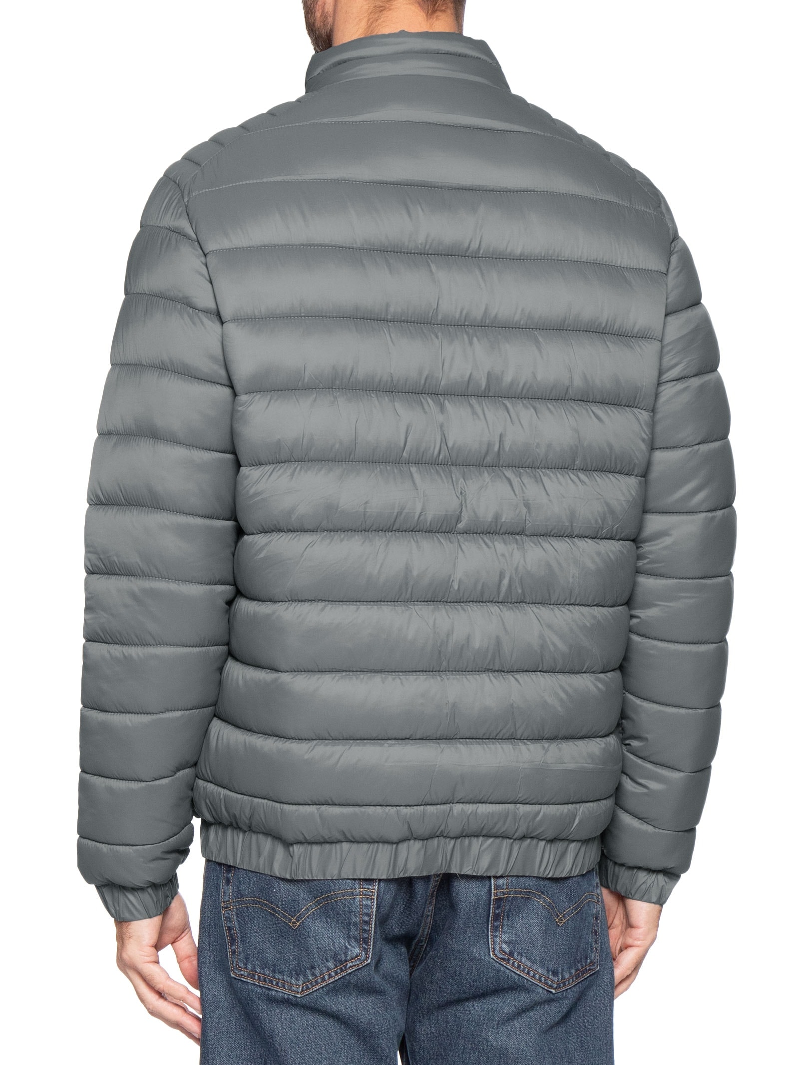 Jaqueta Masculina Puffer Básica – Cinza Basiq Men