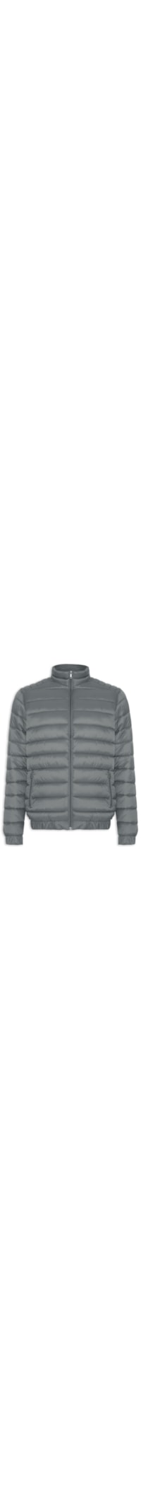 Jaqueta Masculina Puffer Básica – Cinza