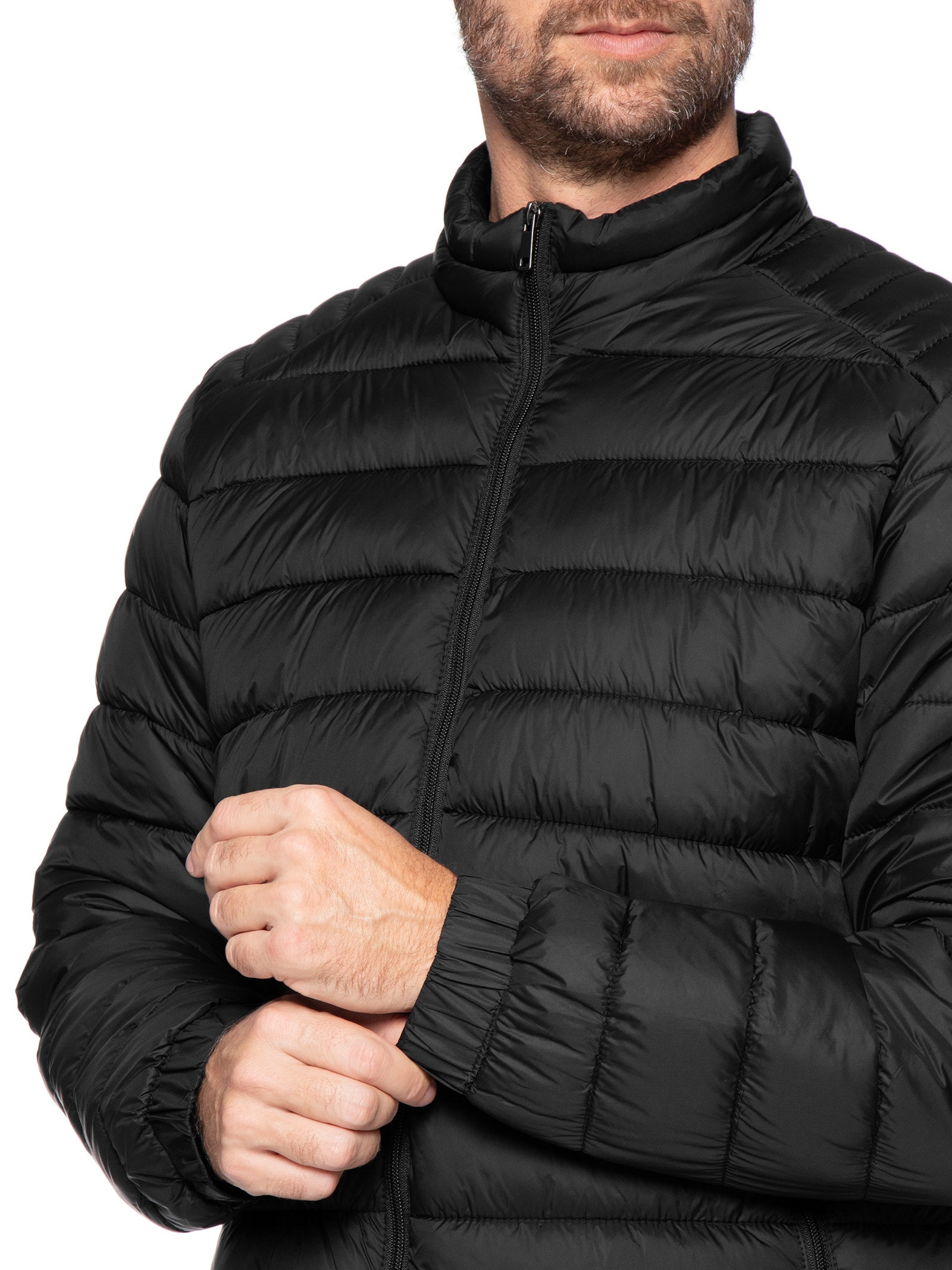 Jaqueta Masculina Puffer Básica – Preto Basiq Men