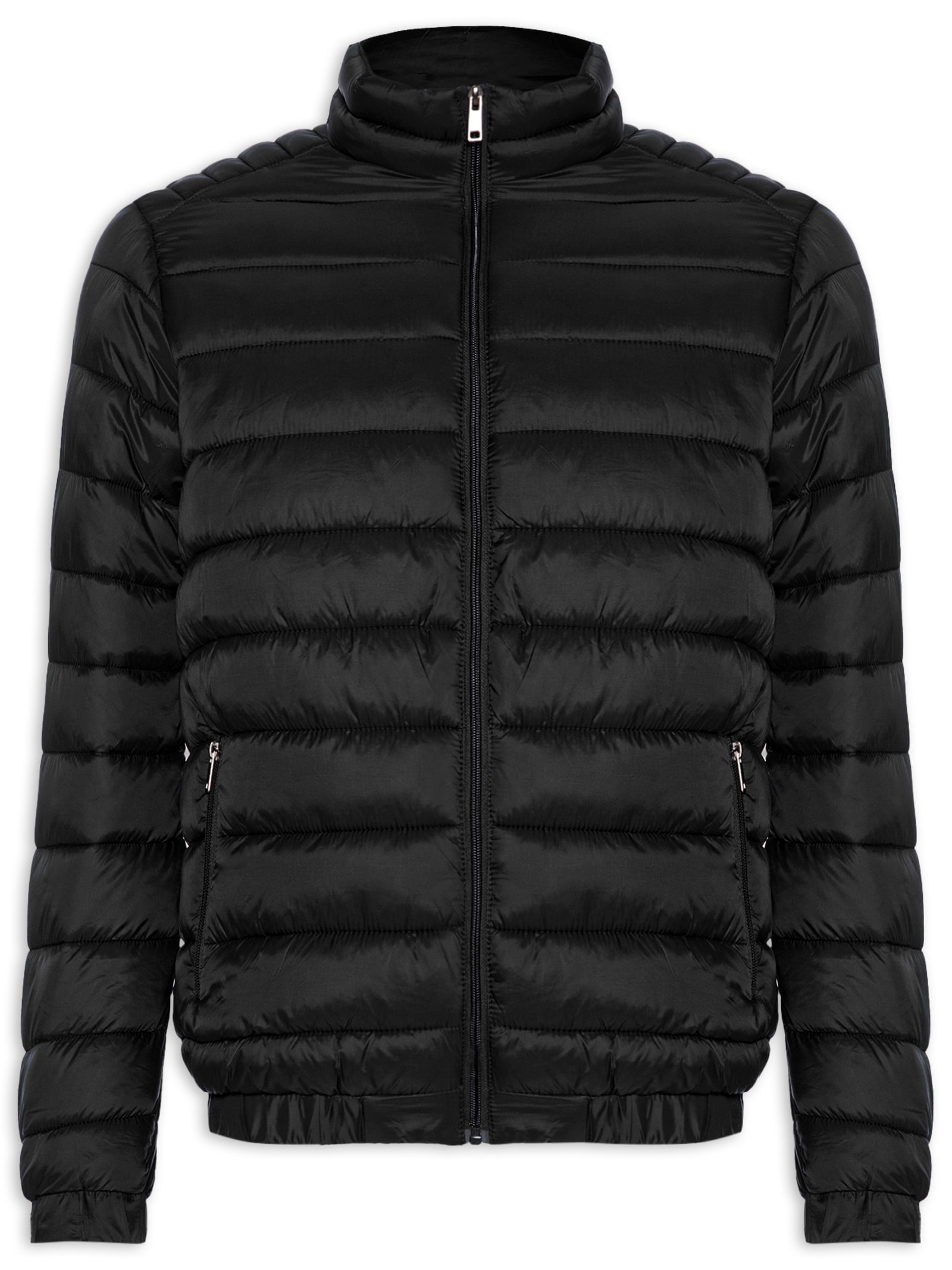 Jaqueta Masculina Puffer Básica – Preto Basiq Men