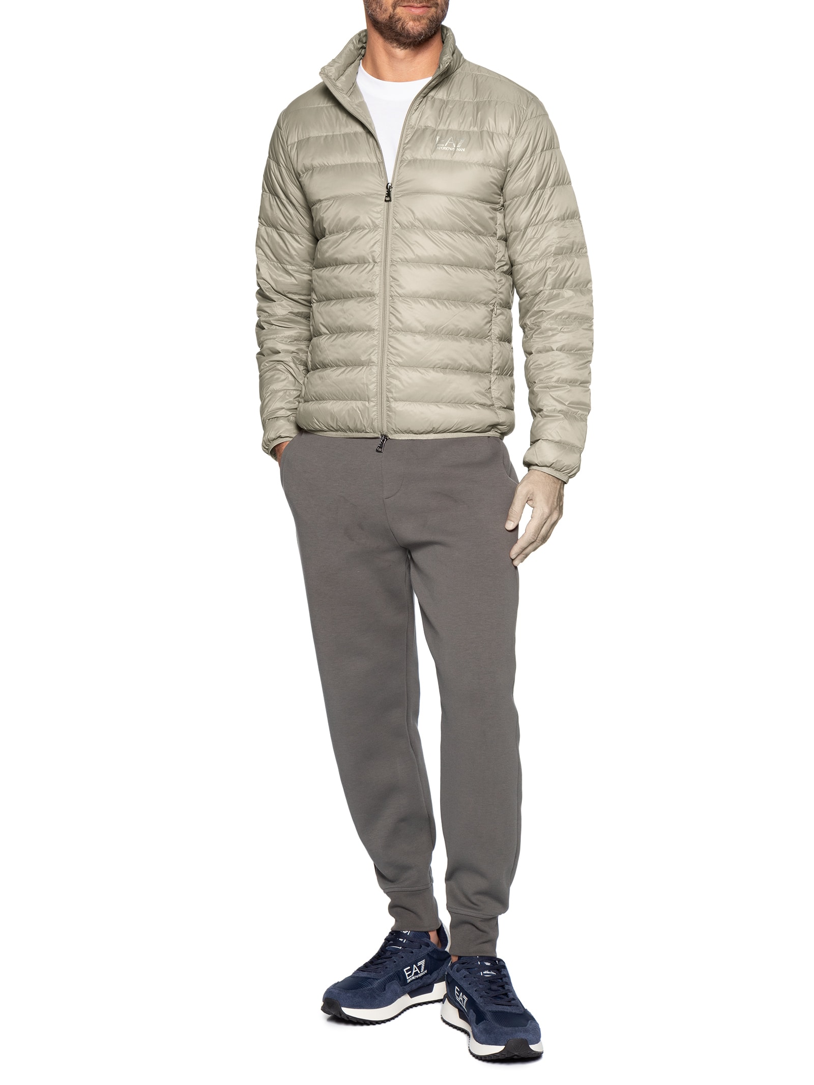 Jaqueta Masculina Puffer Bege Ea7 Emporio Armani