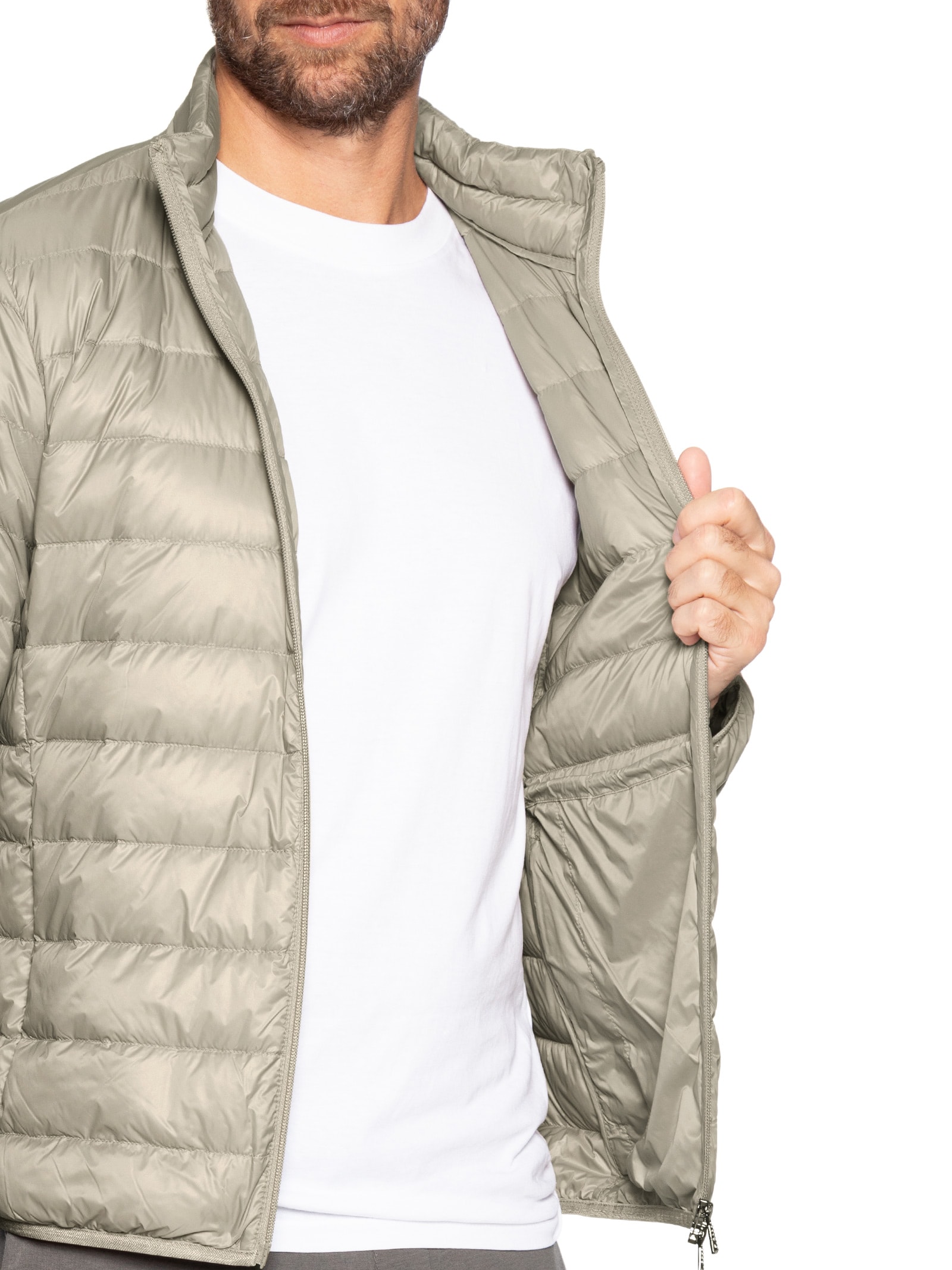 Jaqueta Masculina Puffer Bege Ea7 Emporio Armani