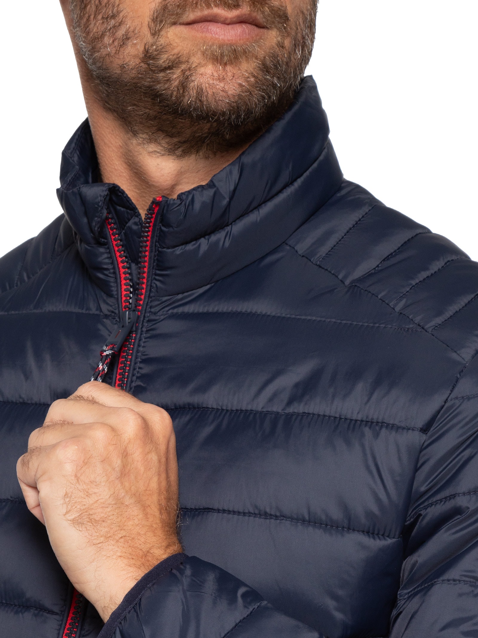 Jaqueta Masculina Puffer Bradley Light Azul Jack & Jones