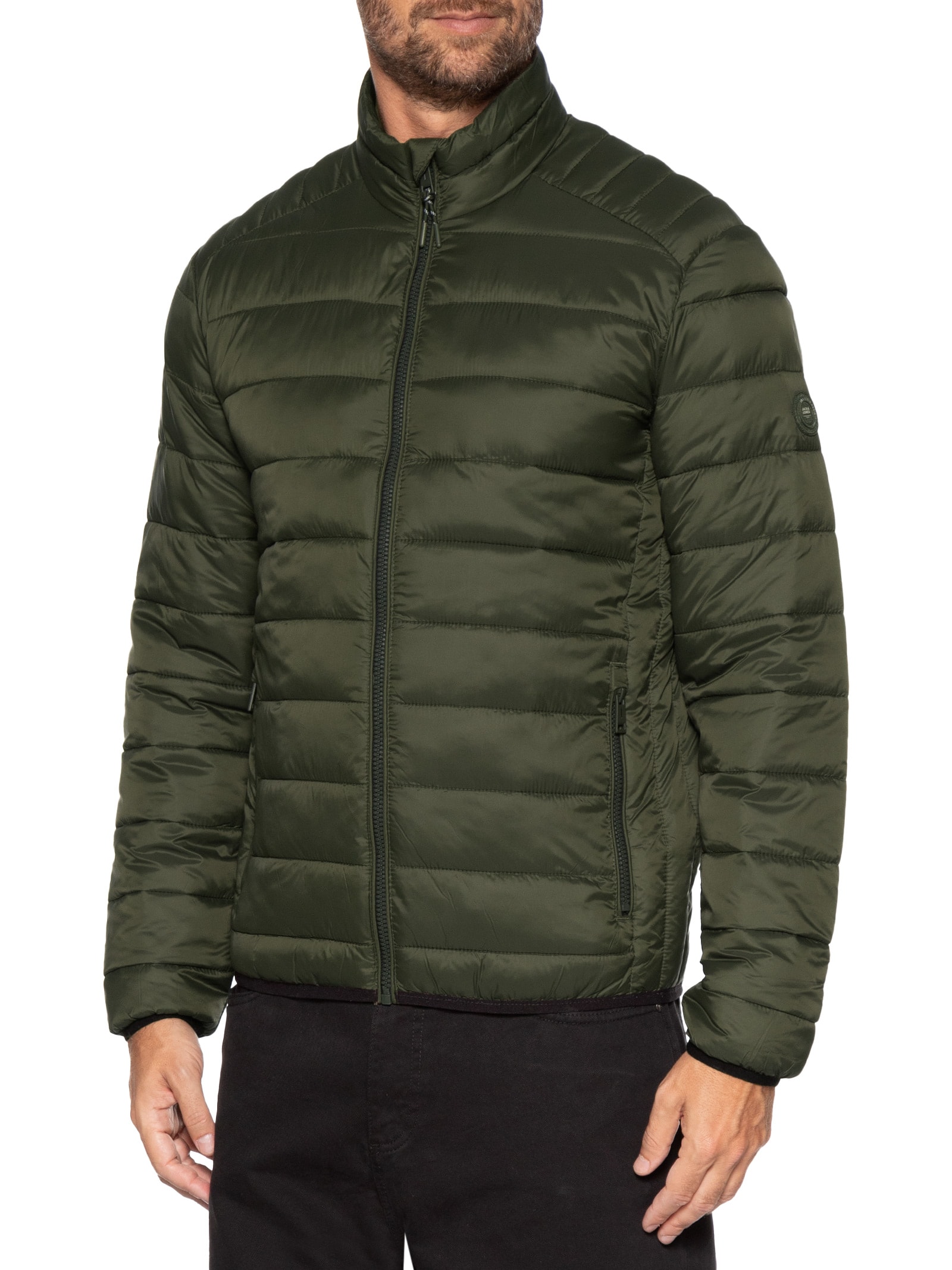 Jaqueta Masculina Puffer Bradley Light Verde Jack & Jones