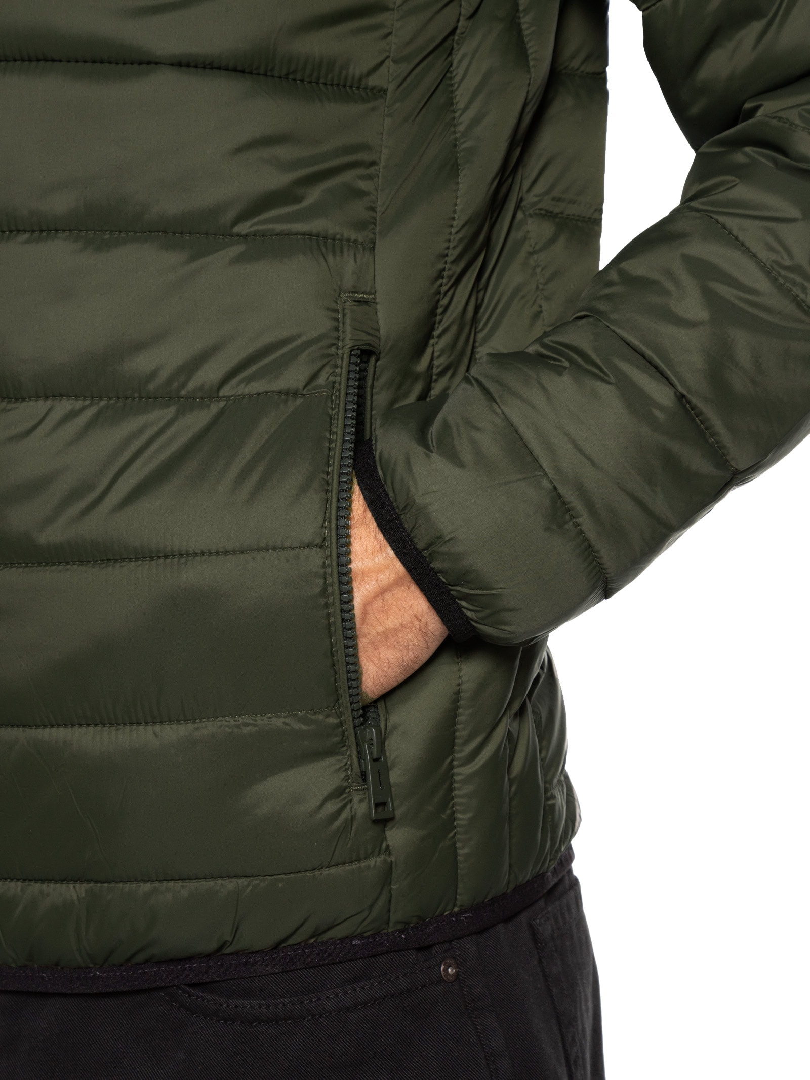 Jaqueta Masculina Puffer Bradley Light Verde Jack & Jones